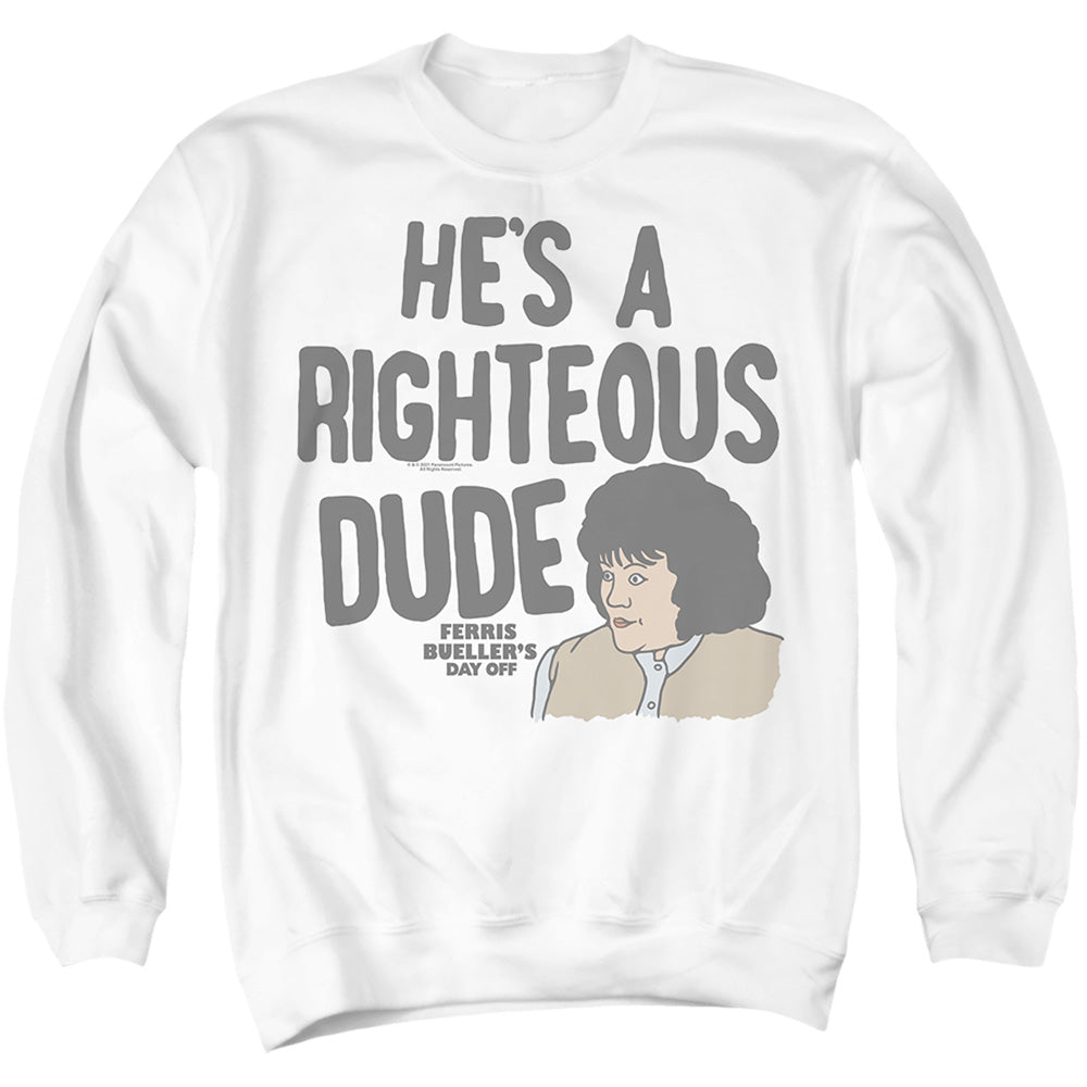 Ferris Bueller The Fan Favorite Mens Crewneck Sweatshirt White