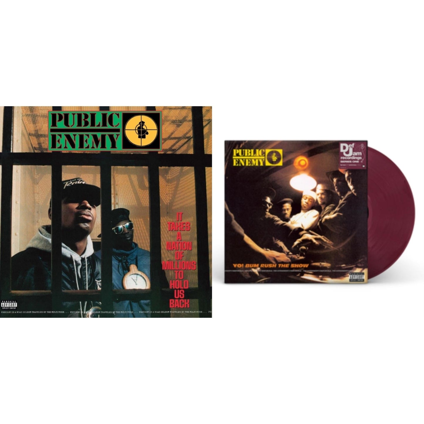 Public Enemy - It Takes A Nation Of Millions To Hold Us Back (Apple Red LP Vinyl) & Yo! Bum Rush The Show (X) (Fruit Punch LP Vinyl) (I)