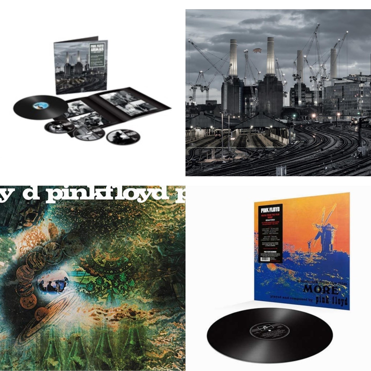 Pink Floyd - Animals (2018 Remix) (LP/CD/DVD/Blu-Ray/180G) & Animals (2018 Remix) (180G/LP/CD/Blu-Ray/DVD) & Saucerful Of Secrets (180G) & More (180G)