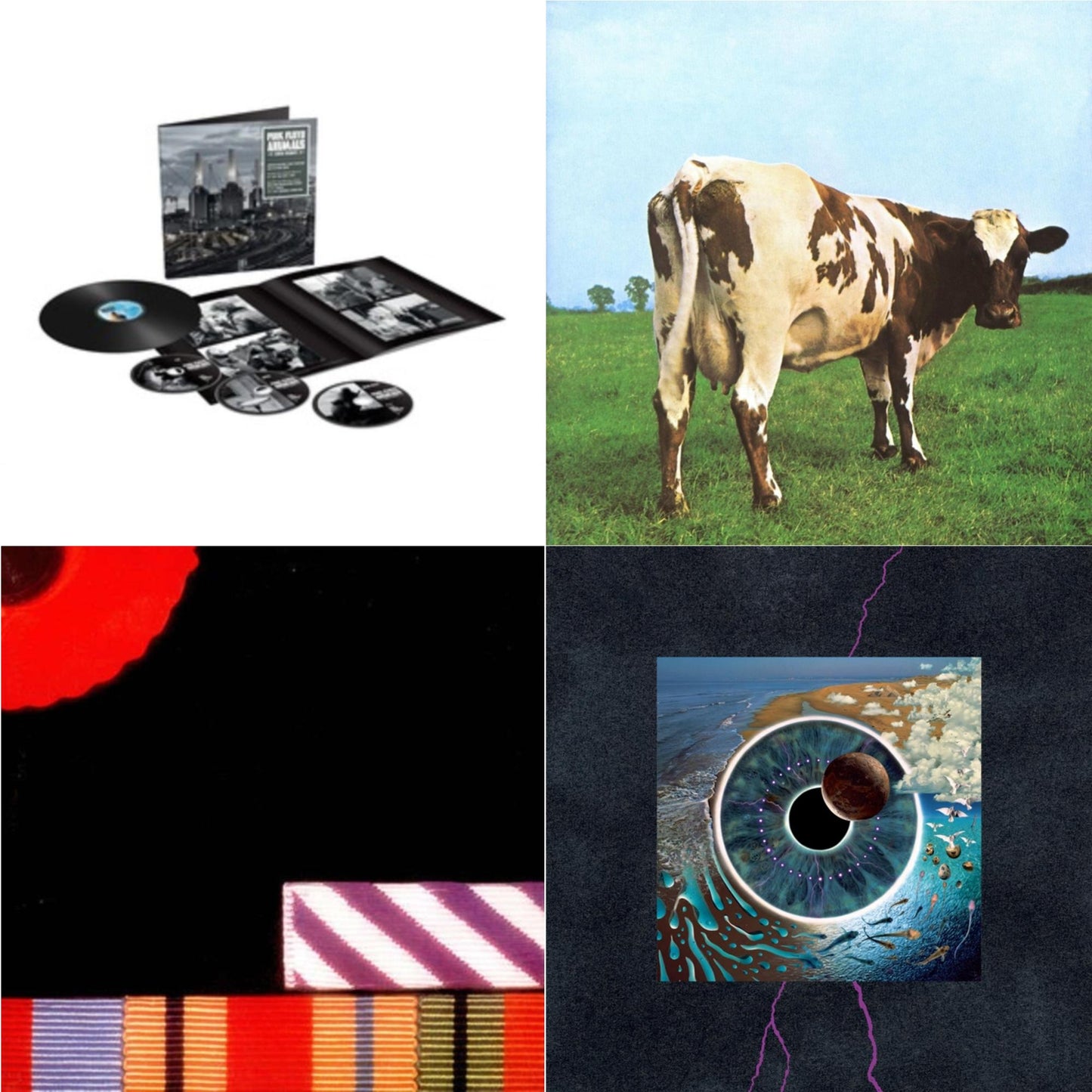 Pink Floyd - Animals (2018 Remix) (LP/CD/DVD/Blu-Ray/180G) & Atom Heart Mother (180G/Gatefold/2016 Version) & Final Cut (180G/Gatefold) (2016 Version) & Pulse (180G/4LP/52 Pp Book)