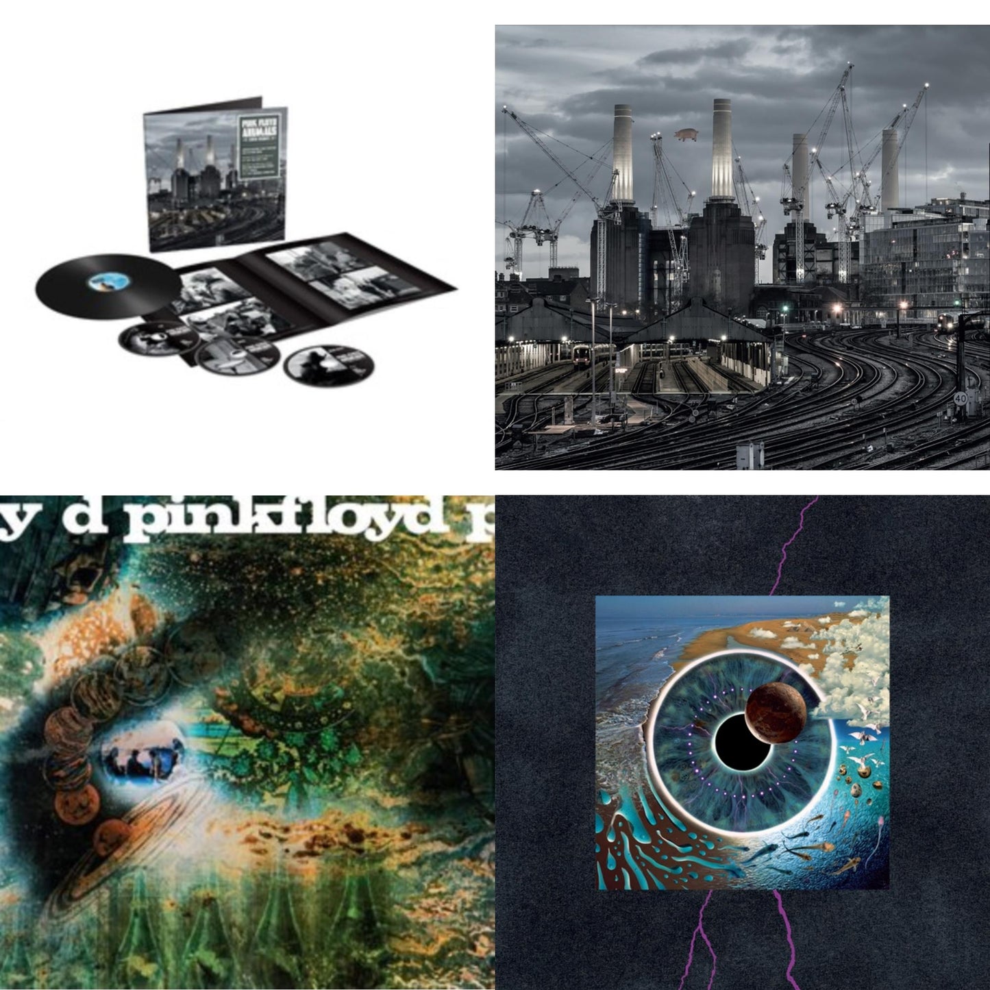 Pink Floyd - Animals (2018 Remix) (LP/CD/DVD/Blu-Ray/180G) & Animals (2018 Remix) (180G/LP/CD/Blu-Ray/DVD) & Saucerful Of Secrets (Mono/180G) & Pulse (180G/4LP/52 Pp Book)