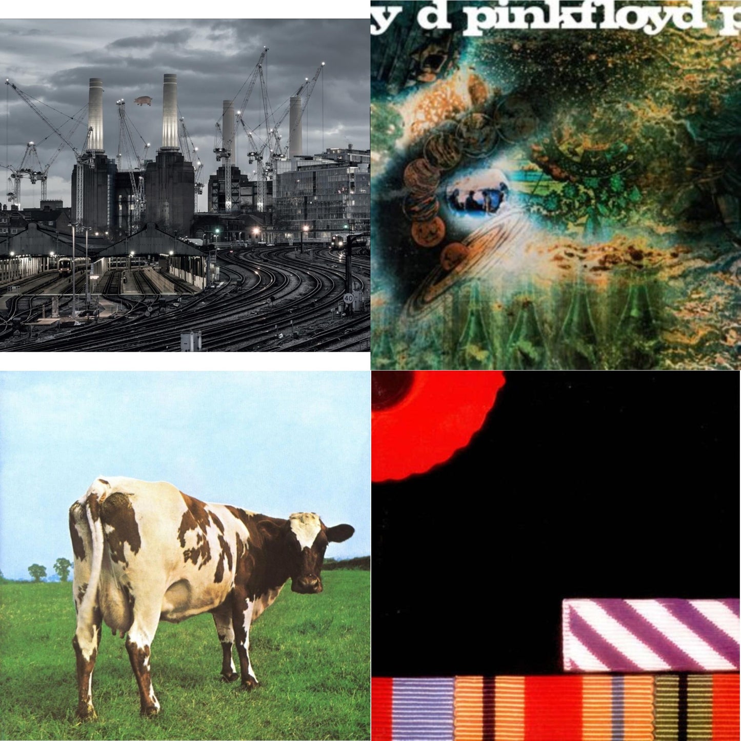 Pink Floyd - Animals (2018 Remix) (180G/LP/CD/Blu-Ray/DVD) & Saucerful Of Secrets (Mono/180G) & Atom Heart Mother (180G/Gatefold/2016 Version) & Final Cut (180G/Gatefold) (2016 Version)