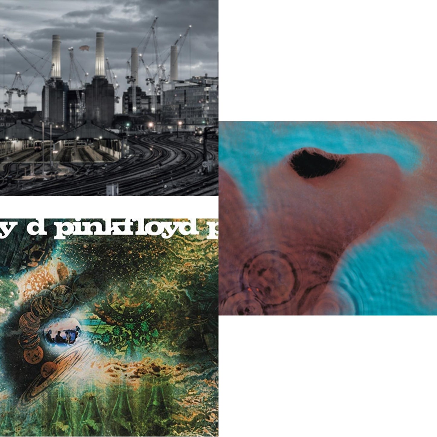 Pink Floyd - Animals (2018 Remix) (180G) & Saucerful Of Secrets (180G) & Meddle (180G/Gatefold/2016 Version) - LP Vinyl Bundle