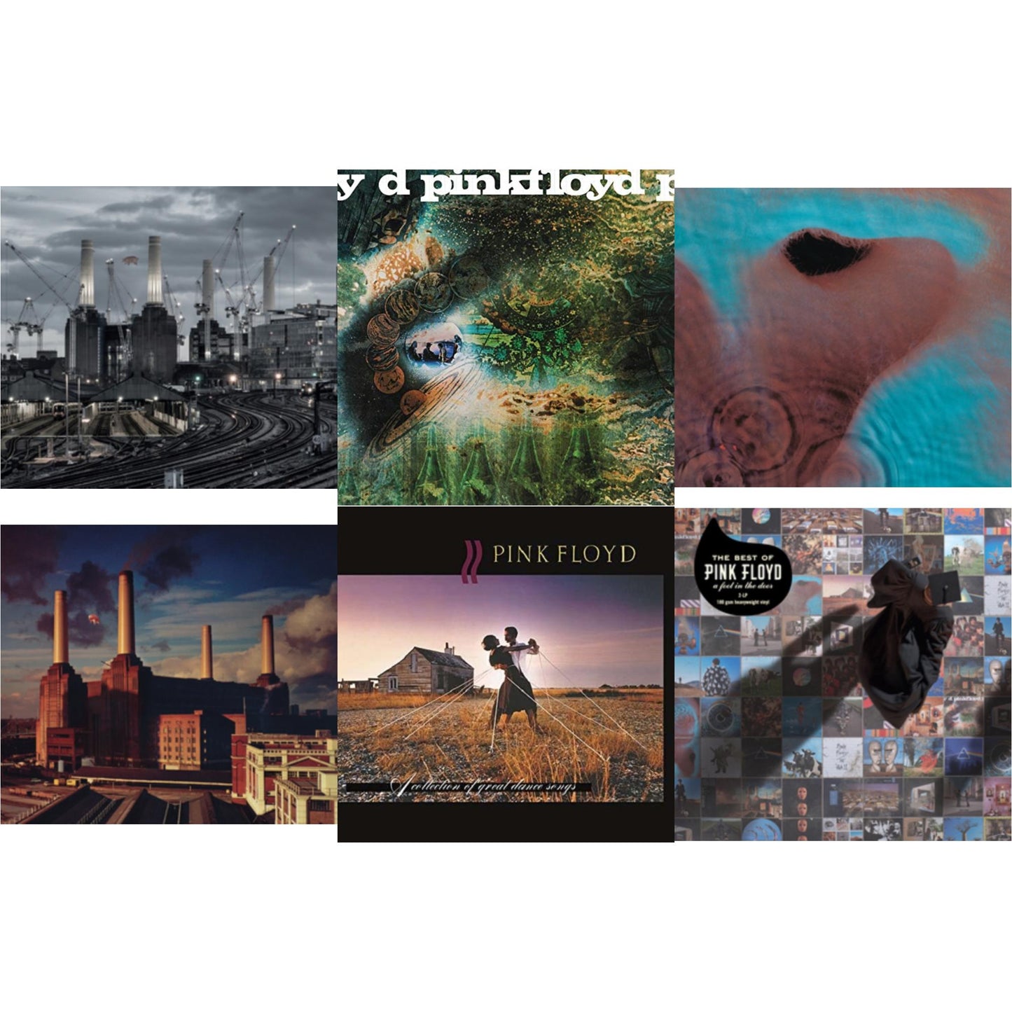 Pink Floyd - Animals (2018 Remix) (180G) & Saucerful Of Secrets (180G) & Meddle (180G/Gatefold/2016 Version) & Animals (180G) (2016 Version) & Collection Of Great Dance Songs (180G) & Best Of Pink Floyd: A Foot In Door (2LP/180G Vinyl)