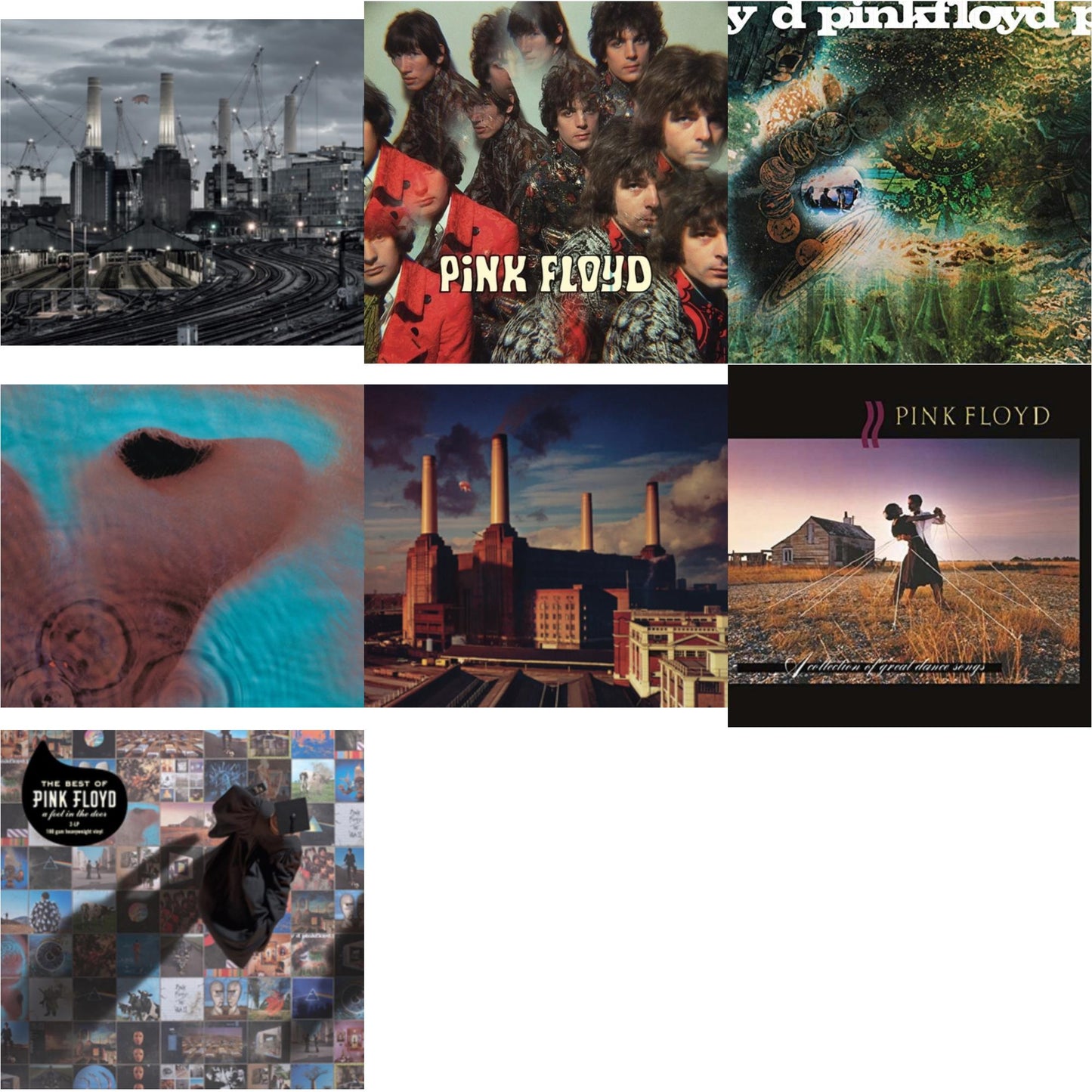 Pink Floyd - Animals (2018 Remix) (180G) & Piper At The Gates Of Dawn (Mono Version) & Saucerful Of Secrets (180G) & Meddle (180G/Gatefold/2016 Version) & Animals (180G) (2016 Version) & Collection Of Great Dance Songs (180G) & Best Of Pink Floyd: A