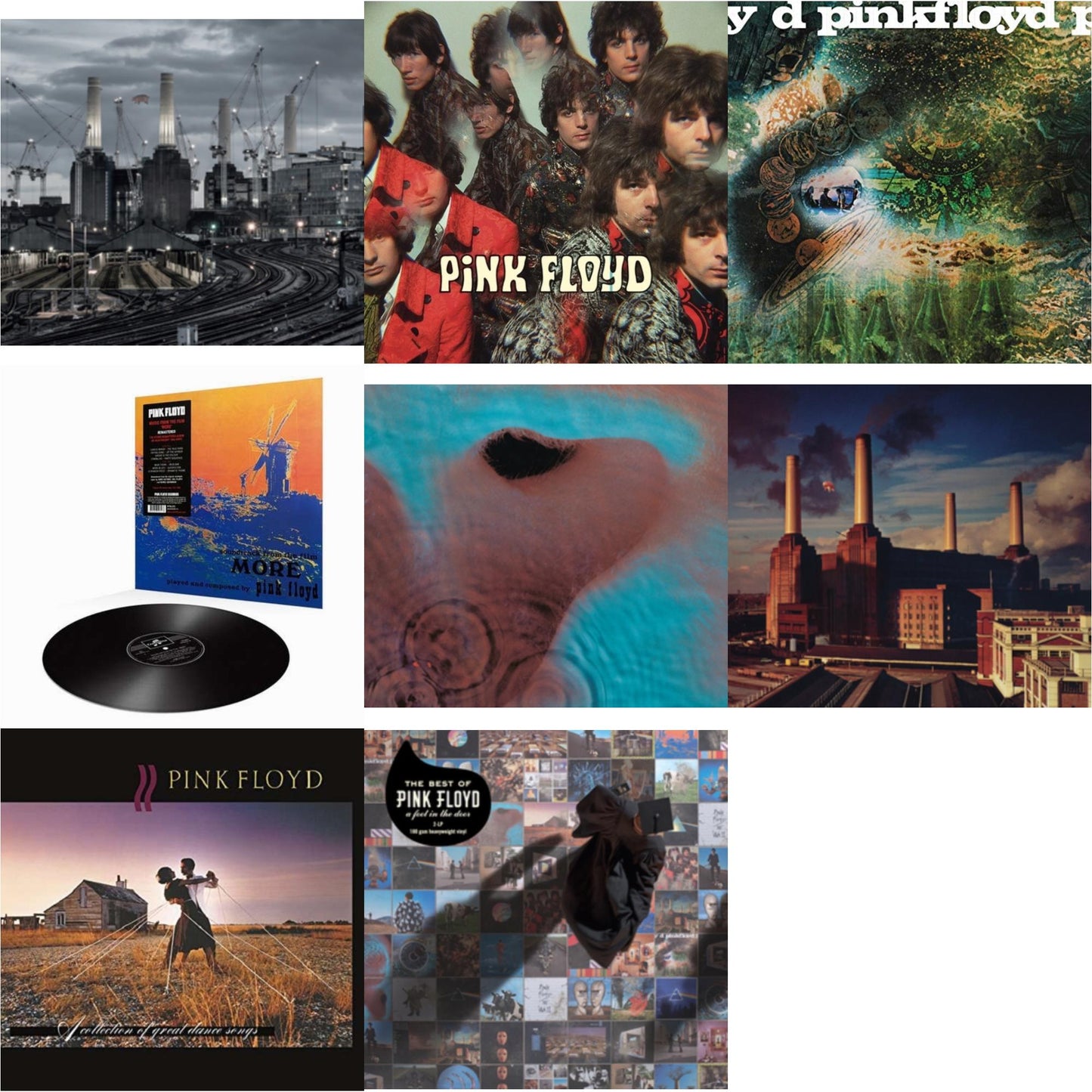 Pink Floyd - Animals (2018 Remix) (180G) & Piper At The Gates Of Dawn (Mono Version) & Saucerful Of Secrets (180G) & More (180G) & Meddle (180G/Gatefold/2016 Version) & Animals (180G) (2016 Version) & Collection Of Great Dance Songs (180G) & Best Of