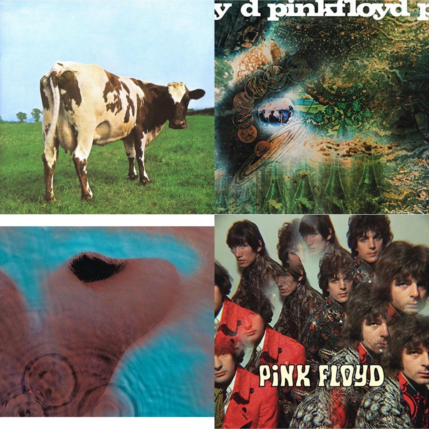 Pink Floyd - Piper At The Gates Of Dawn (180G/2016 Version) & Saucerful Of Secrets (180G) & Atom Heart Mother (180G/Gatefold/2016 Version) & Meddle (180G/Gatefold/2016 Version) - LP Vinyl Bundle