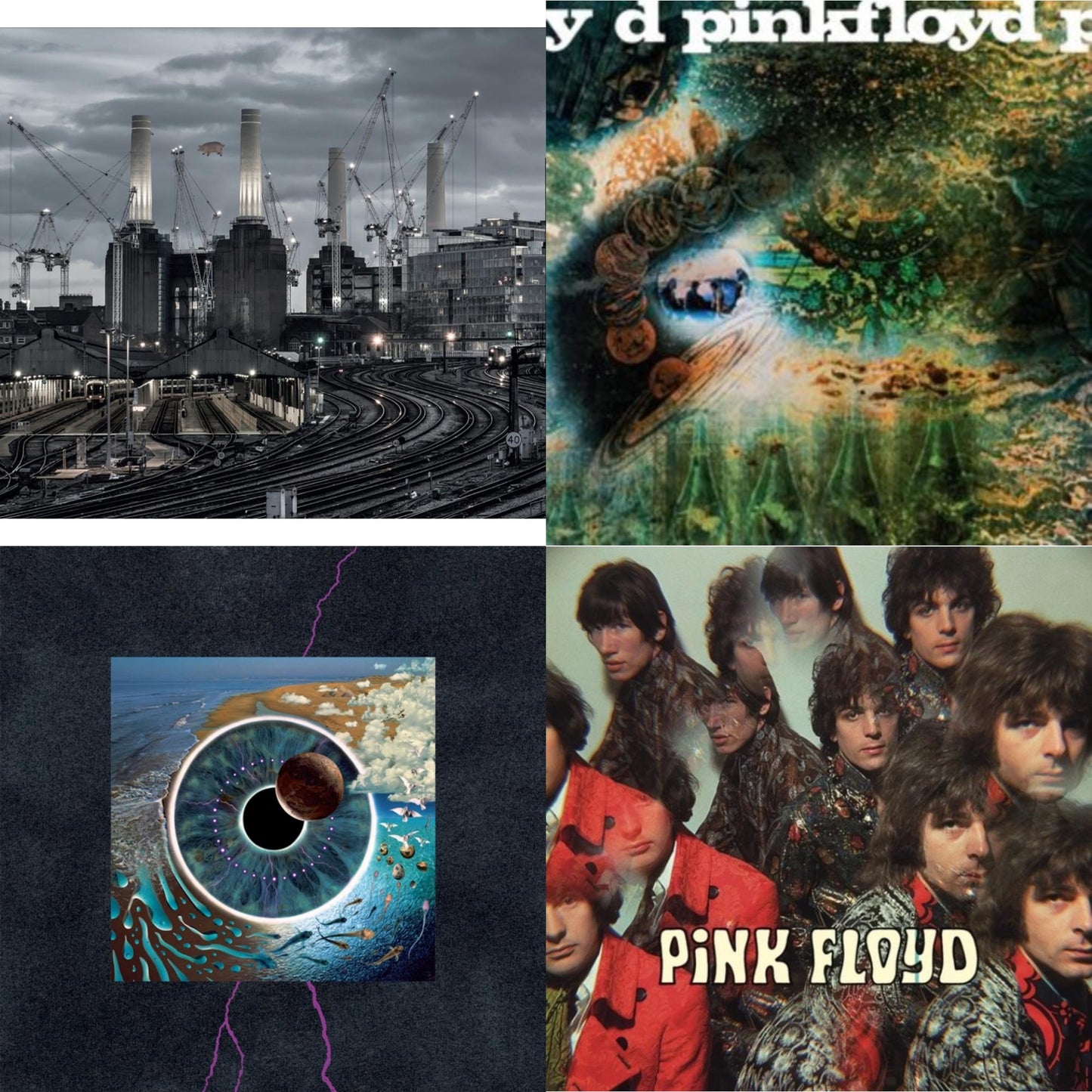 Pink Floyd - Animals (2018 Remix) (180G/LP/CD/Blu-Ray/DVD) & Piper At The Gates Of Dawn (Mono Version) & Saucerful Of Secrets (Mono/180G) & Pulse (180G/4LP/52 Pp Book)