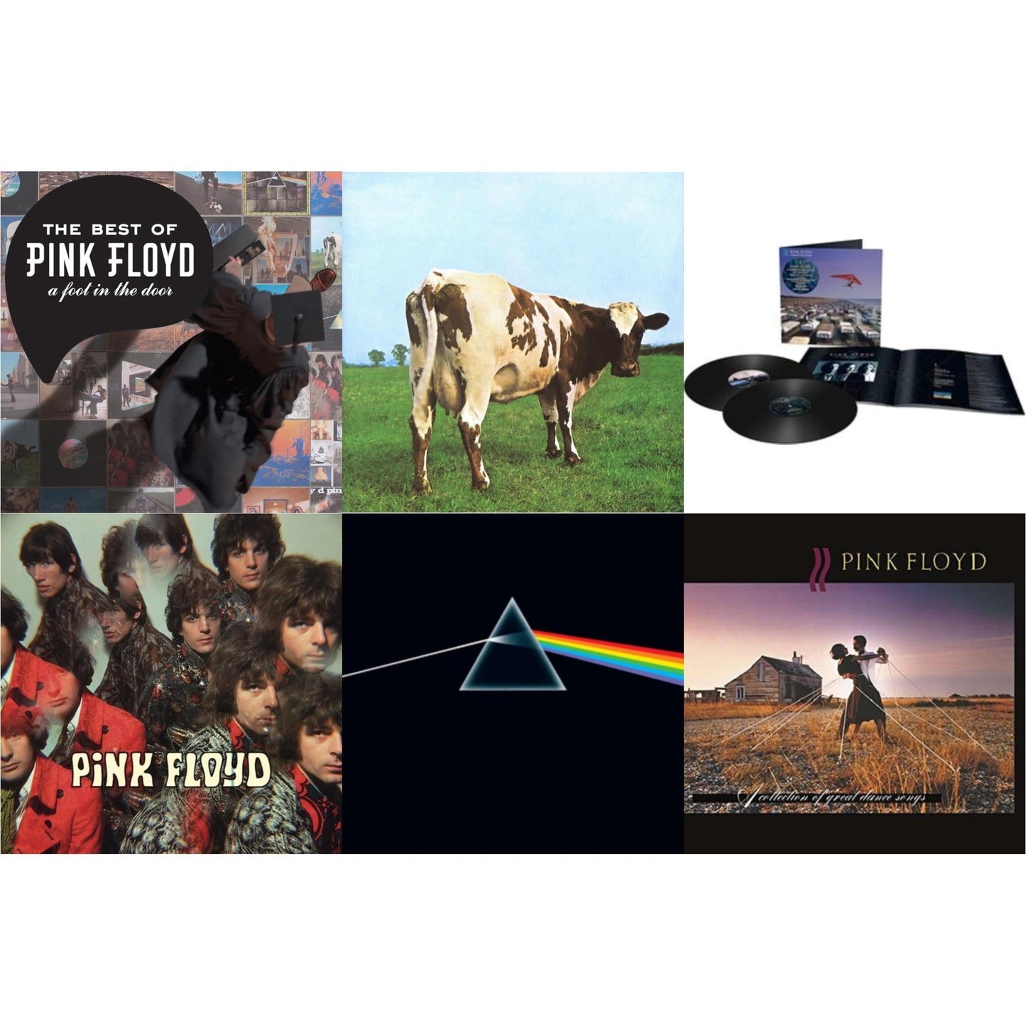 Pink Floyd - Momentary Lapse Of Reason (Remixed & Updated) (2LP) & Piper At The Gates Of Dawn (Mono Version) & Dark Side Of The Moon (50Th Anniversary Remaster) & Atom Heart Mother (180G/Gatefold/2016 Version) & Collection Of Great Dance Songs (180G)