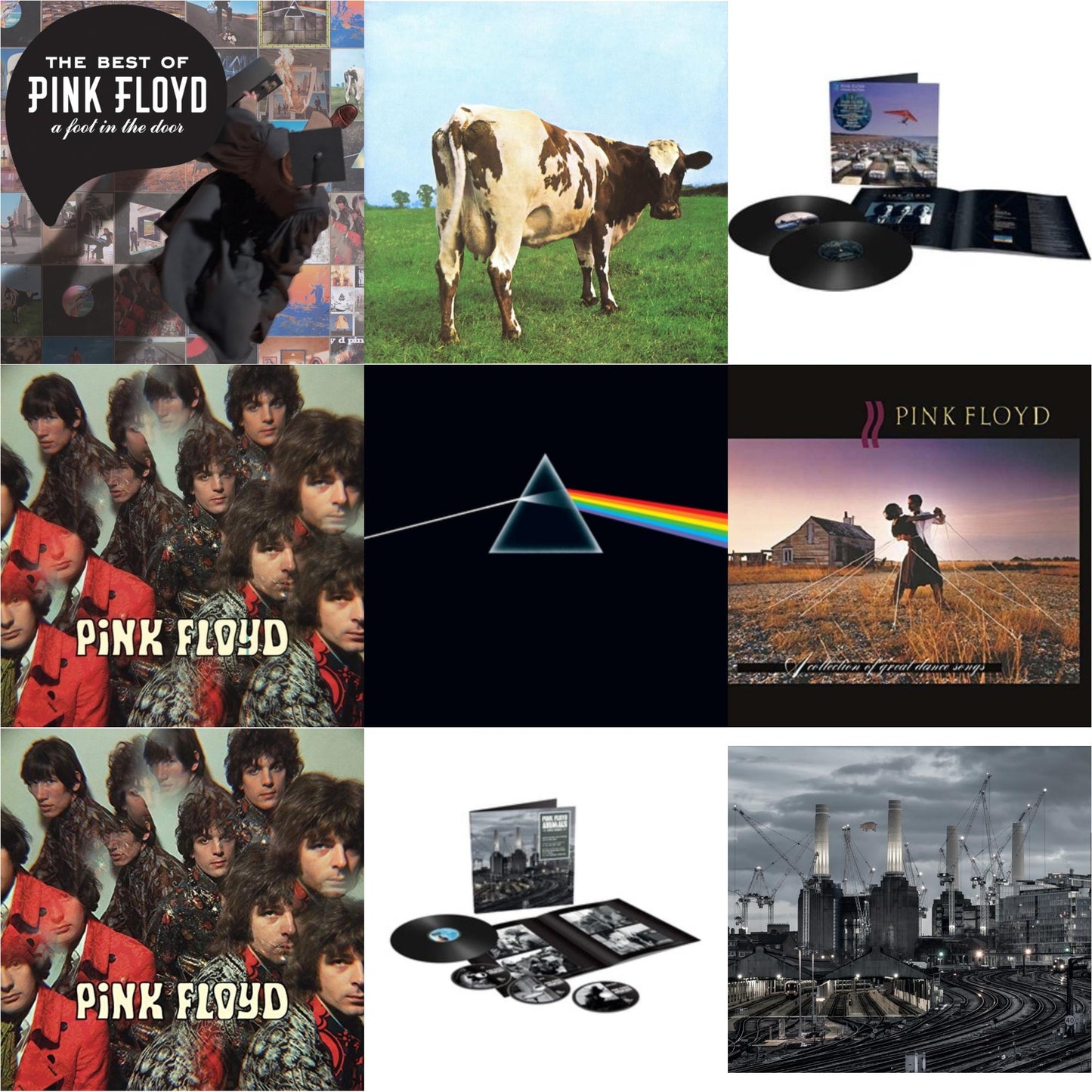 Pink Floyd - Animals (2018 Remix) (LP/CD/DVD/Blu-Ray/180G) & Animals (2018 Remix) (180G/LP/CD/Blu-Ray/DVD) & Momentary Lapse Of Reason (Remixed & Updated) (2LP) & Piper At The Gates Of Dawn (Mono Version) & Dark Side Of The Moon (50Th Anniversary