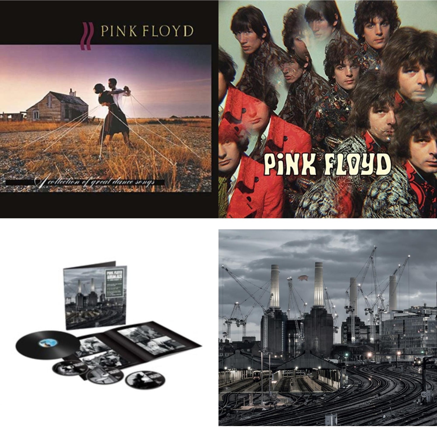 Pink Floyd - Animals (2018 Remix) (LP/CD/DVD/Blu-Ray/180G) & Animals (2018 Remix) (180G/LP/CD/Blu-Ray/DVD) & Piper At The Gates Of Dawn (180G/2016 Version) & Collection Of Great Dance Songs (180G)