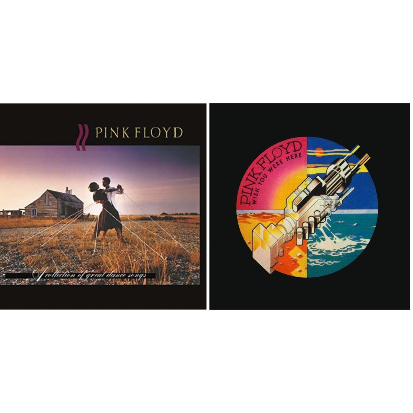 Pink Floyd - Wish You Were Here (180G) & Collection Of Great Dance Songs (180G) - LP Vinyl Bundle
