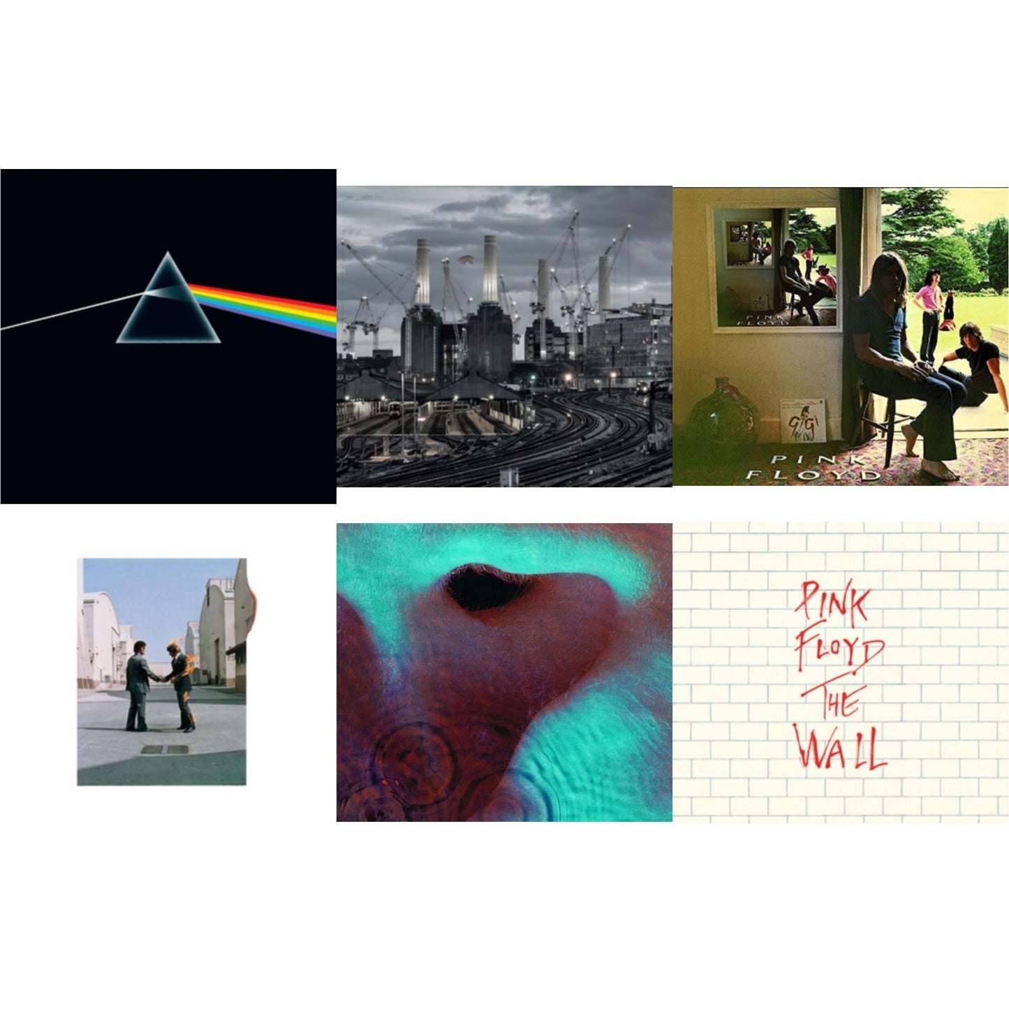 Pink Floyd - Animals (2018 Remix) & Dark Side Of The Moon (50Th Anniversary Remaster) & Ummagumma & Meddle & Wish You Were Here & Wall - CD Bundle