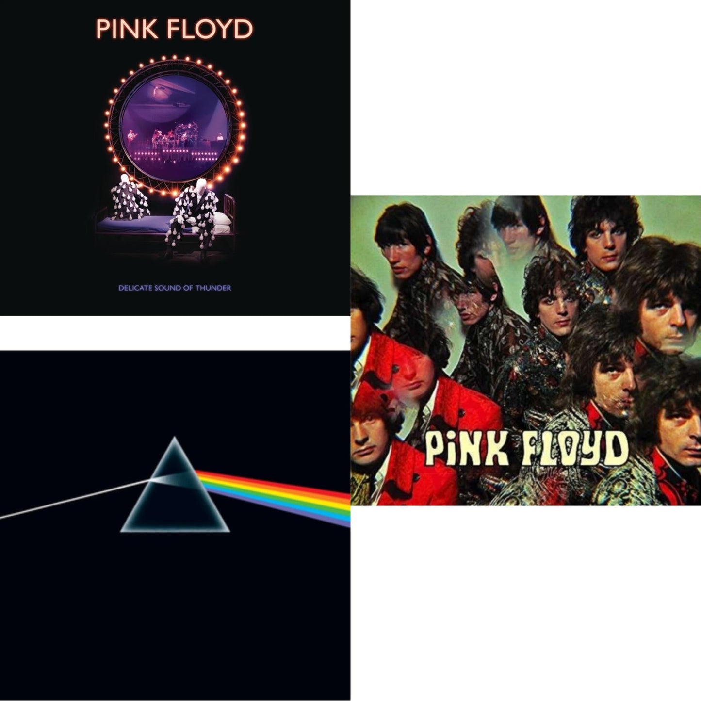 Pink Floyd - Delicate Sound Of Thunder (2CD) & Dark Side Of The Moon (50Th Anniversary Remaster) & Piper At The Gates Of Dawn