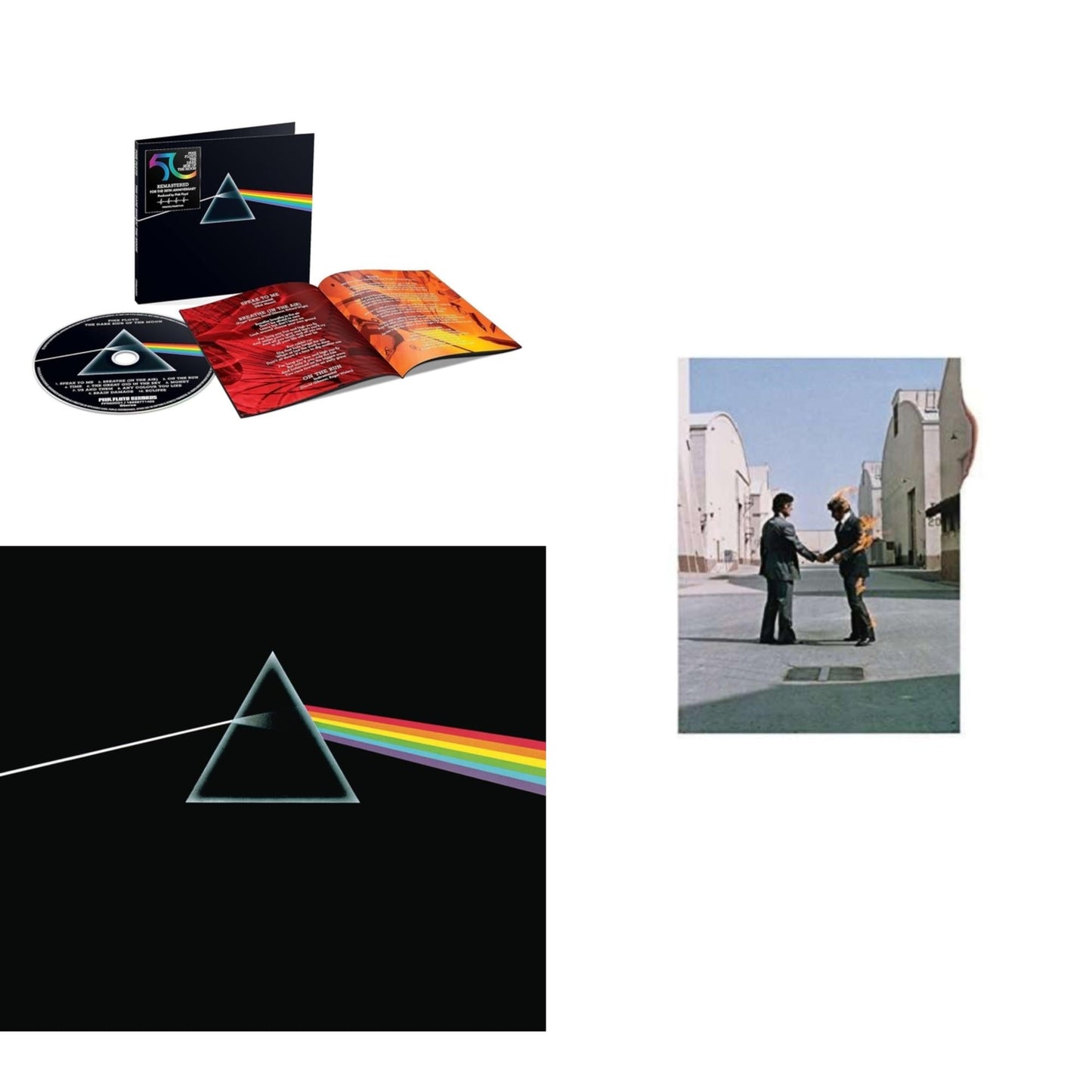 Pink Floyd - Dark Side Of The Moon (50Th Anniversary Remaster) & Dark Side Of The Moon & Wish You Were Here - CD Bundle