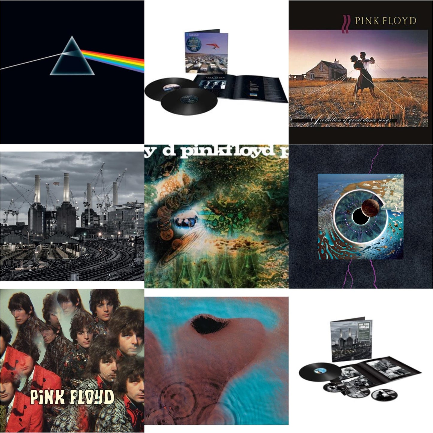 Pink Floyd - Animals (2018 Remix) (LP/CD/DVD/Blu-Ray/180G) & Animals (2018 Remix) (180G/LP/CD/Blu-Ray/DVD) & Momentary Lapse Of Reason (Remixed & Updated) (2LP) & Piper At The Gates Of Dawn (Mono Version) & Saucerful Of Secrets (Mono/180G) & Dark