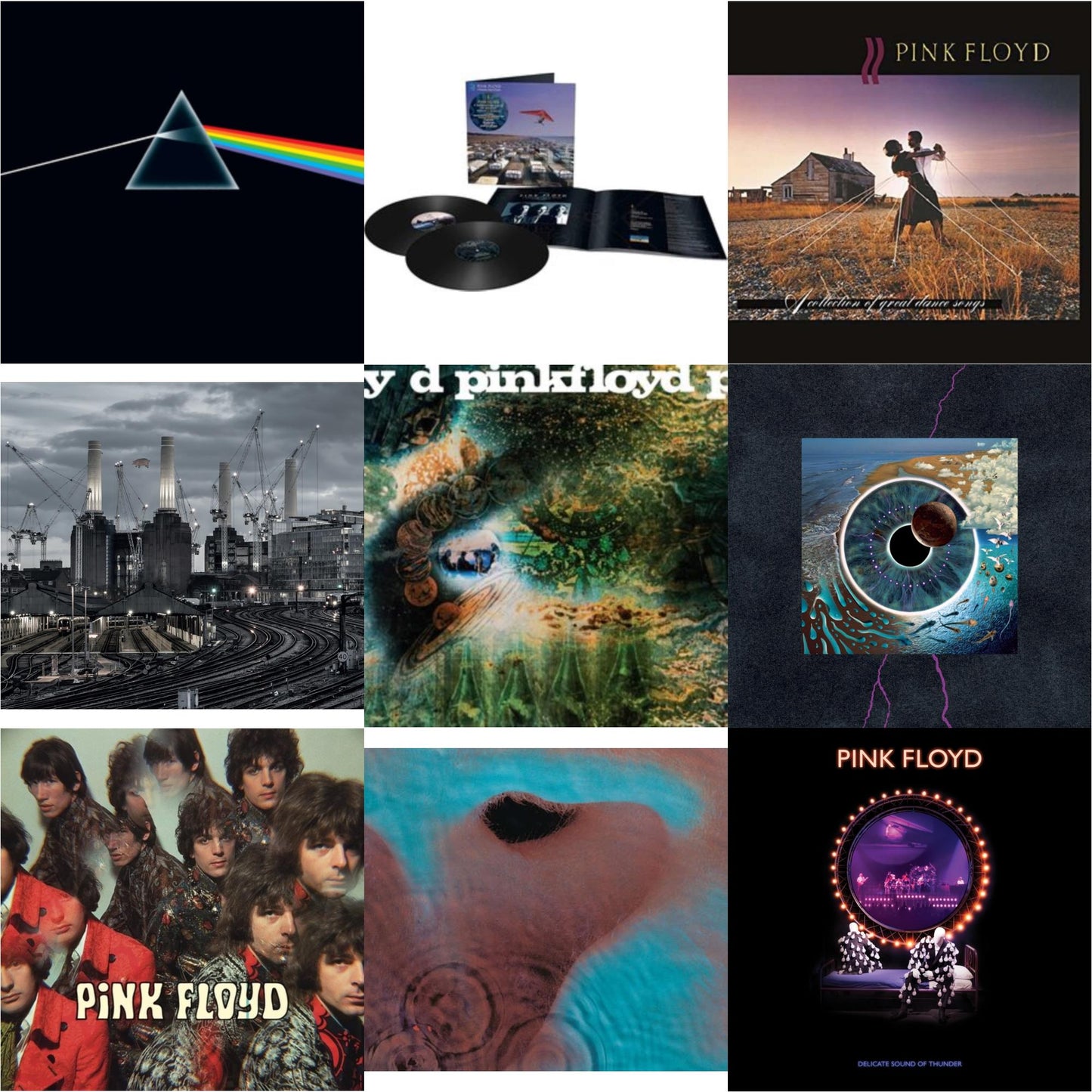 Pink Floyd - Animals (2018 Remix) (180G/LP/CD/Blu-Ray/DVD) & Delicate Sound Of Thunder (3LP) & Momentary Lapse Of Reason (Remixed & Updated) (2LP) & Piper At The Gates Of Dawn (Mono Version) & Saucerful Of Secrets (Mono/180G) & Dark Side Of The Moon