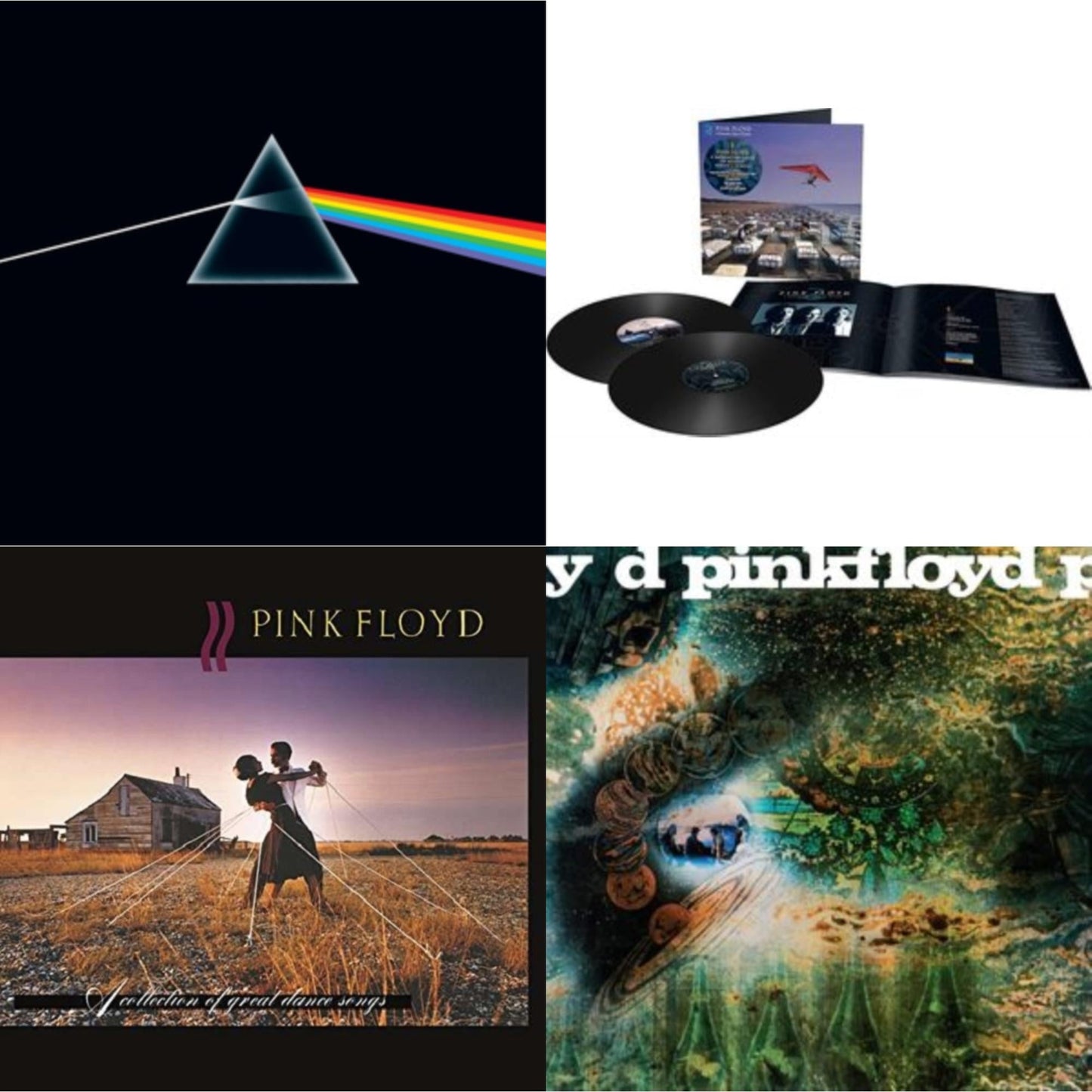 Pink Floyd - Momentary Lapse Of Reason (Remixed & Updated) (2LP) & Saucerful Of Secrets (Mono/180G) & Dark Side Of The Moon (50Th Anniversary Remaster) & Collection Of Great Dance Songs (180G)