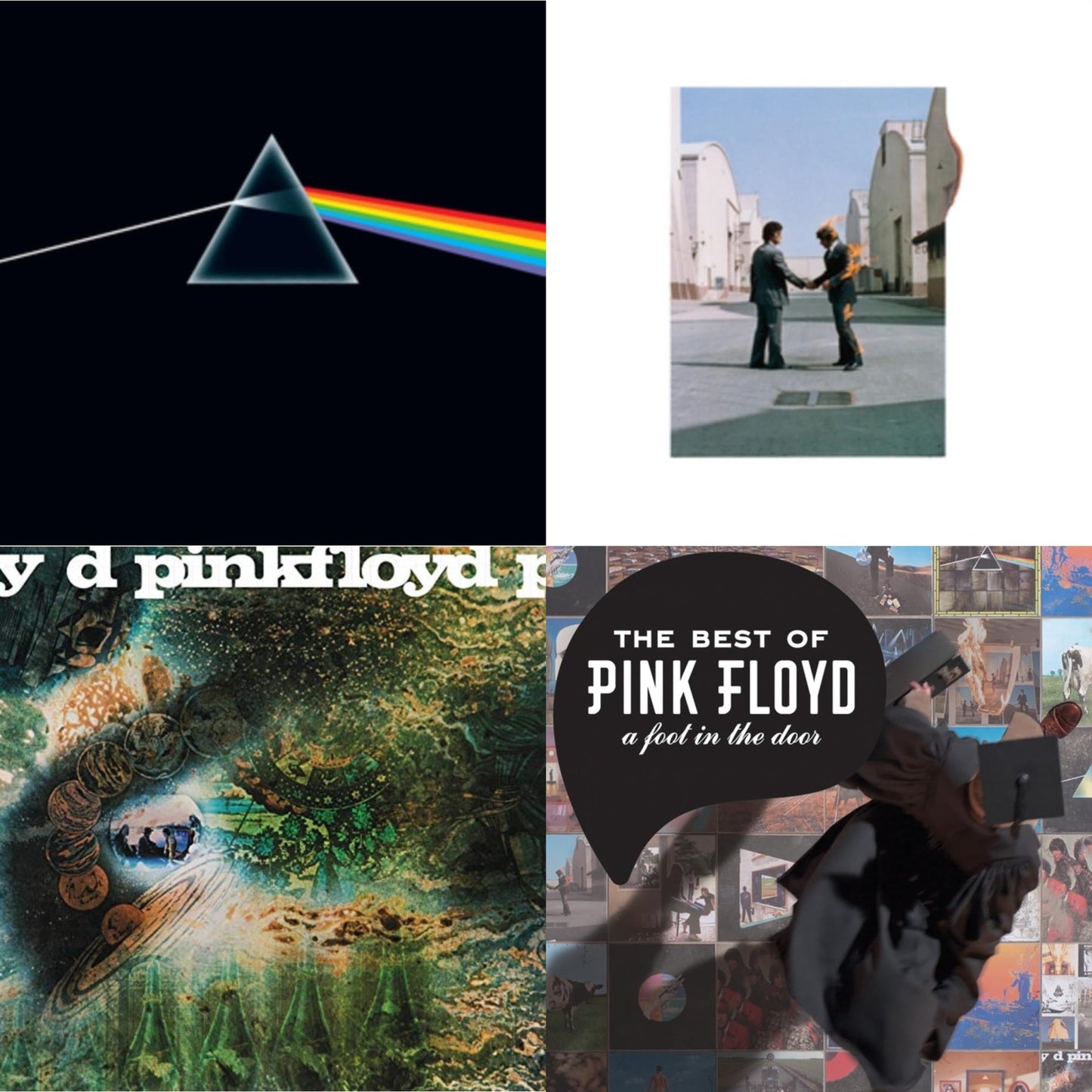 Pink Floyd - Dark Side Of The Moon (50Th Anniversary Remaster) & Saucerful Of Secrets (180G) & Wish You Were Here (180G) & Best Of Pink Floyd: A Foot In Door (2LP/180G Vinyl)