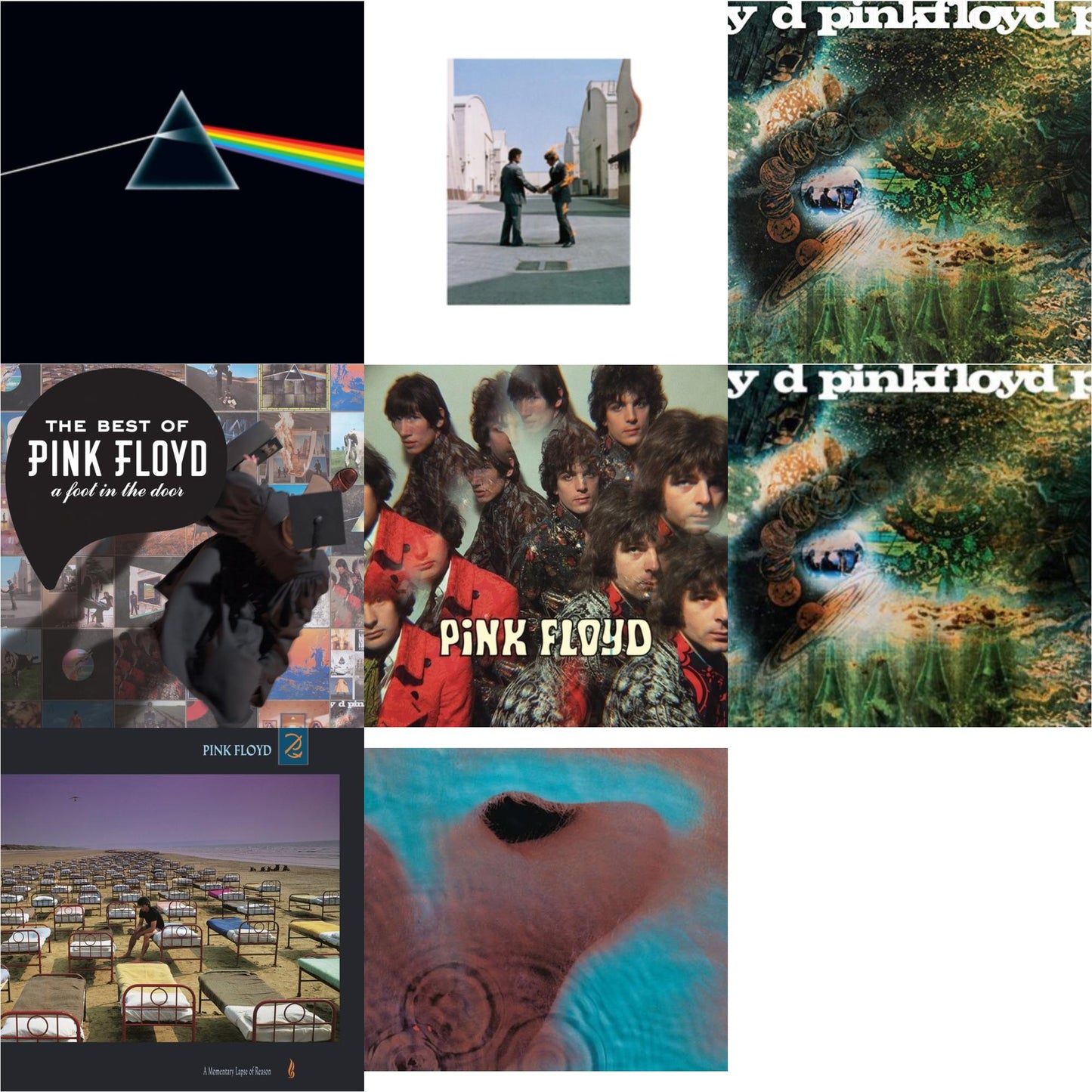 Pink Floyd - Piper At The Gates Of Dawn (Mono Version) & Saucerful Of Secrets (Mono/180G) & Dark Side Of The Moon (50Th Anniversary Remaster) & Saucerful Of Secrets (180G) & Meddle (180G/Gatefold/2016 Version) & Wish You Were Here (180G) & Momentary