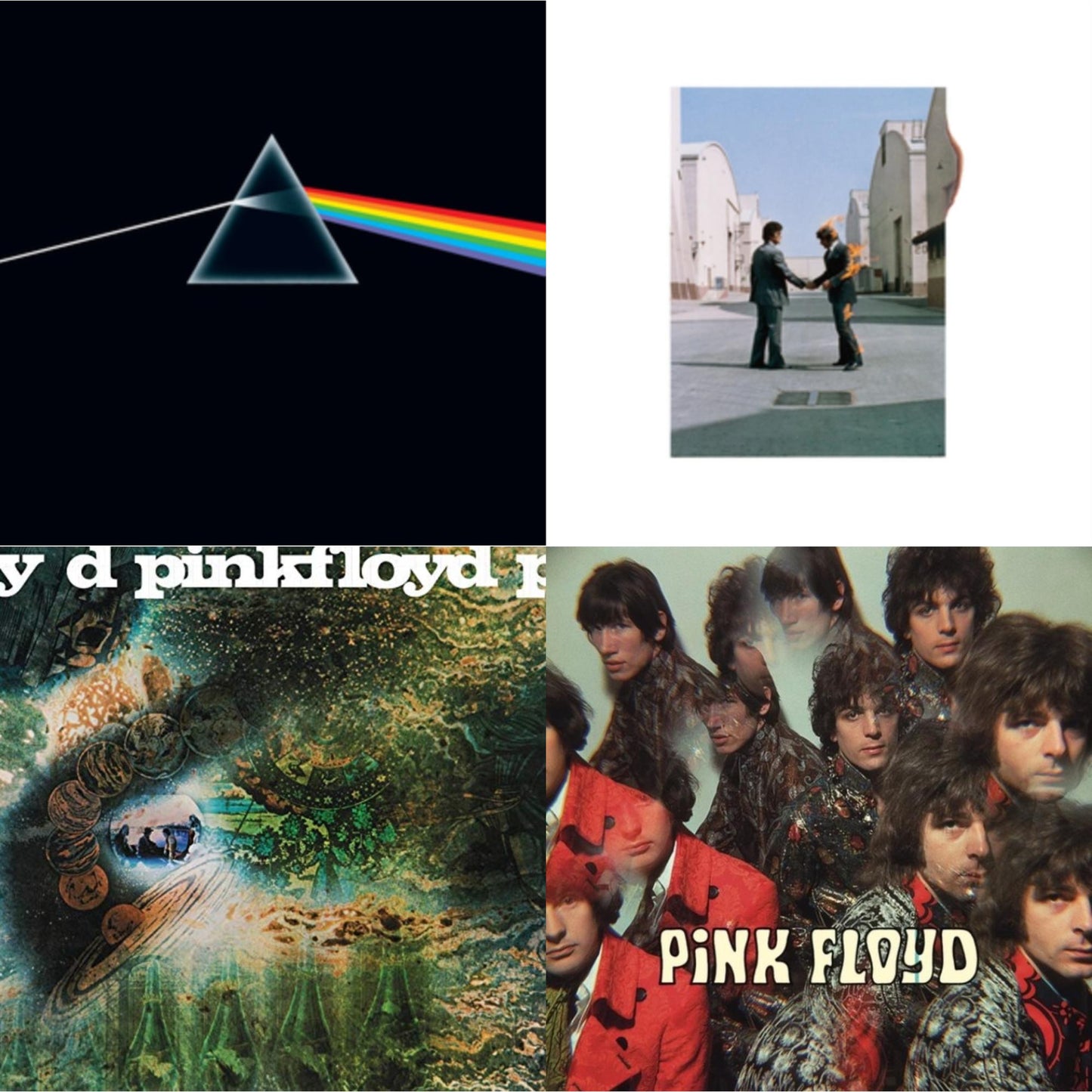 Pink Floyd - Piper At The Gates Of Dawn (Mono Version) & Dark Side Of The Moon (50Th Anniversary Remaster) & Saucerful Of Secrets (180G) & Wish You Were Here (180G) - LP Vinyl Bundle