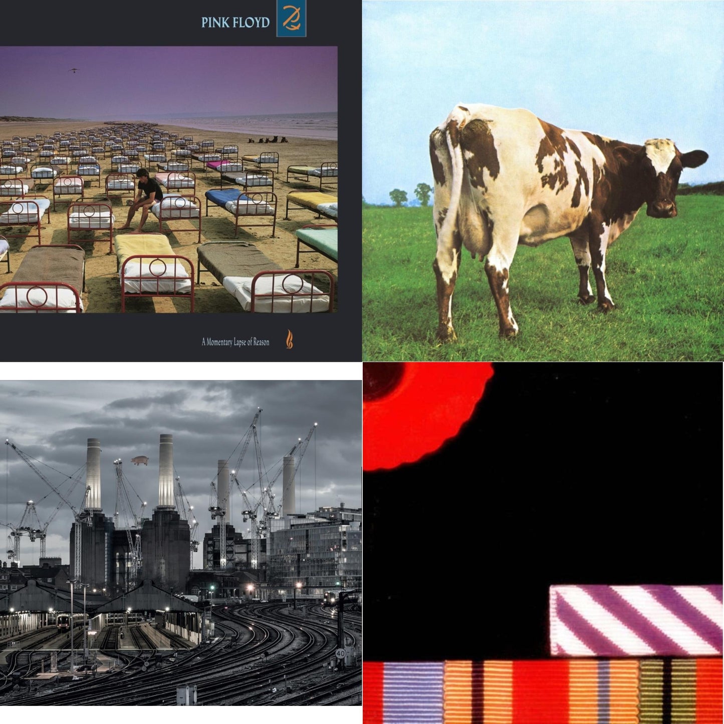 Pink Floyd - Animals (2018 Remix) (180G/LP/CD/Blu-Ray/DVD) & Atom Heart Mother (180G/Gatefold/2016 Version) & Final Cut (180G/Gatefold) (2016 Version) & Momentary Lapse Of Reason (180G/Gatefold) (2016 Version)