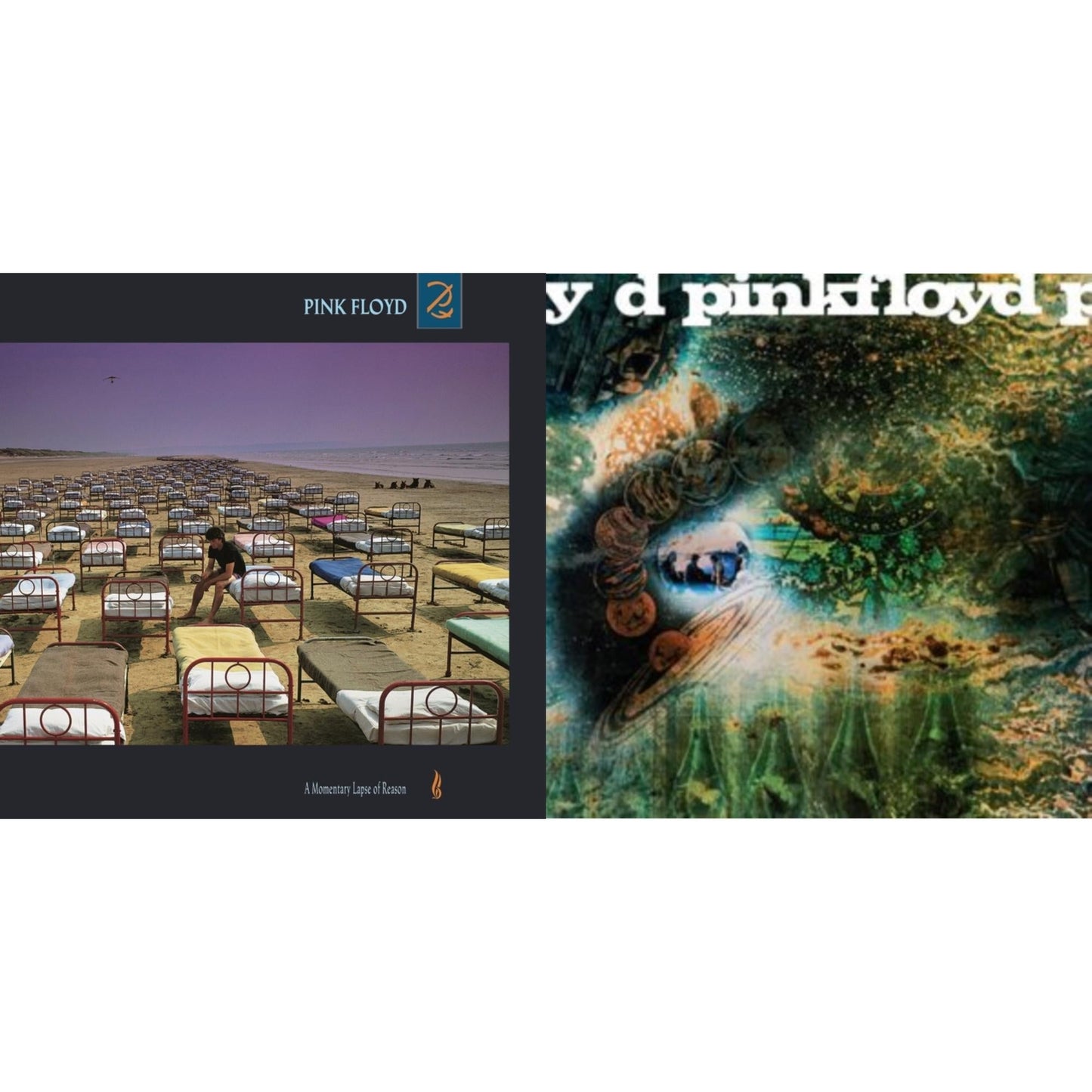 Pink Floyd - Saucerful Of Secrets (Mono/180G) & Momentary Lapse Of Reason (180G/Gatefold) (2016 Version) - LP Vinyl Bundle