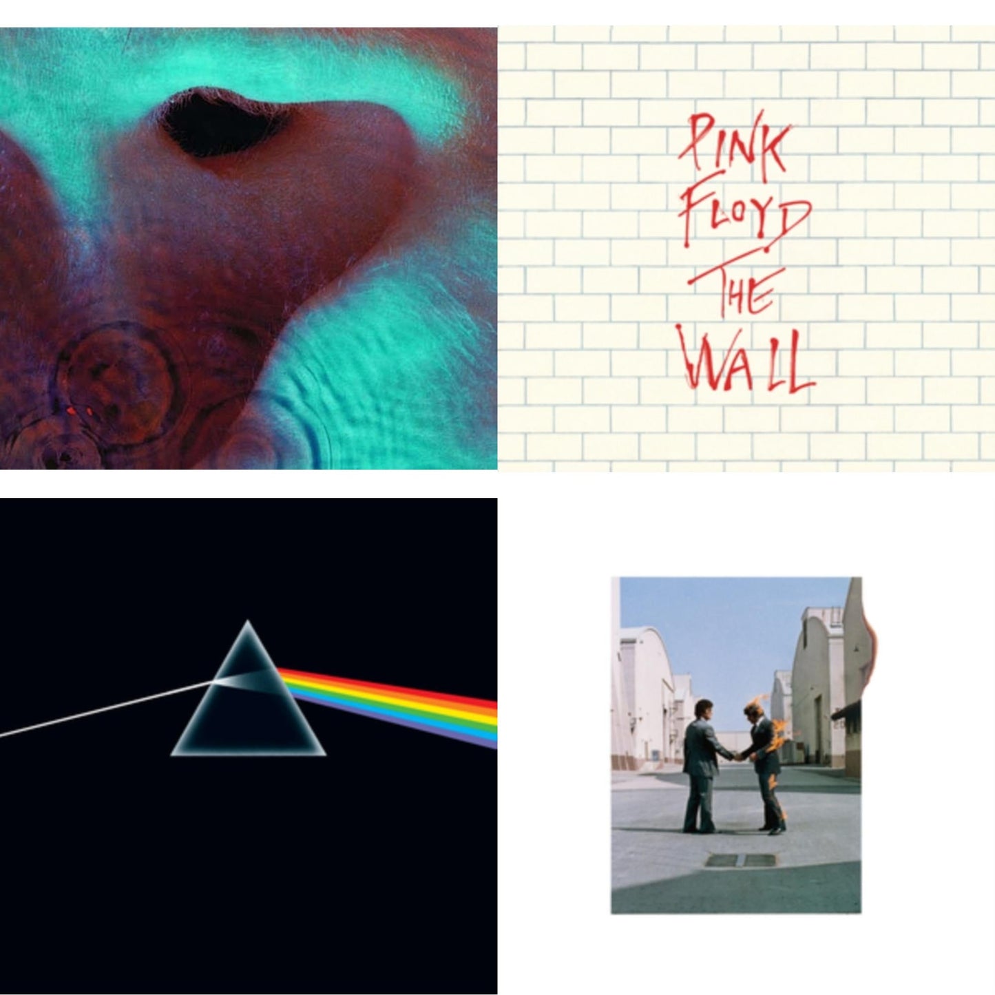 Pink Floyd - Dark Side Of The Moon (50Th Anniversary Remaster) & Meddle & Wish You Were Here & Wall - CD Bundle