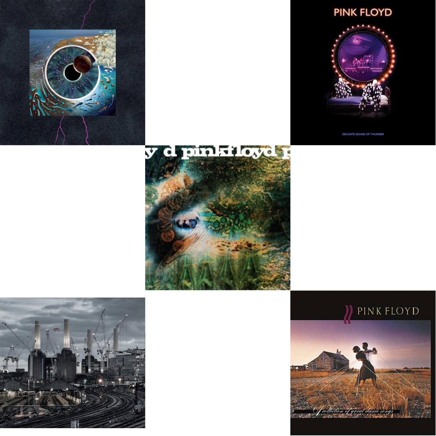Pink Floyd - Animals (2018 Remix) (180G/LP/CD/Blu-Ray/DVD) & Delicate Sound Of Thunder (3LP) & Saucerful Of Secrets (Mono/180G) & Pulse (180G/4LP/52 Pp Book) & Collection Of Great Dance Songs (180G)