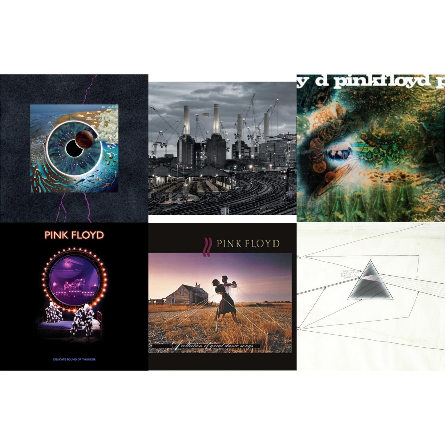 Pink Floyd - Animals (2018 Remix) (180G/LP/CD/Blu-Ray/DVD) & Delicate Sound Of Thunder (3LP) & Saucerful Of Secrets (Mono/180G) & Dark Side Of The Moon Live At Wembley Empire Pool 1974 & Pulse (180G/4LP/52 Pp Book) & Collection Of Great Dance Songs