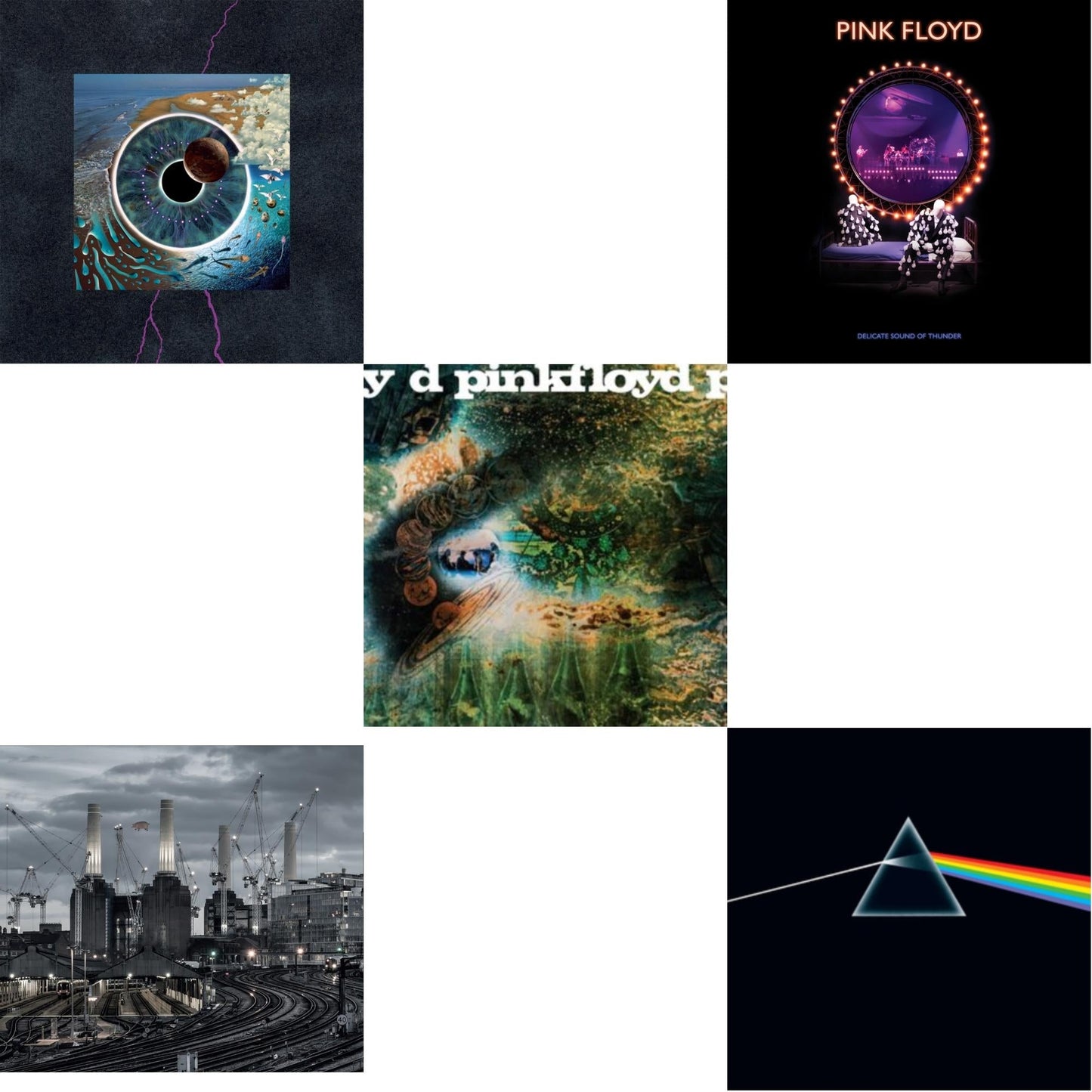 Pink Floyd - Animals (2018 Remix) (180G/LP/CD/Blu-Ray/DVD) & Delicate Sound Of Thunder (3LP) & Saucerful Of Secrets (Mono/180G) & Dark Side Of The Moon (50Th Anniversary Remaster) & Pulse (180G/4LP/52 Pp Book)