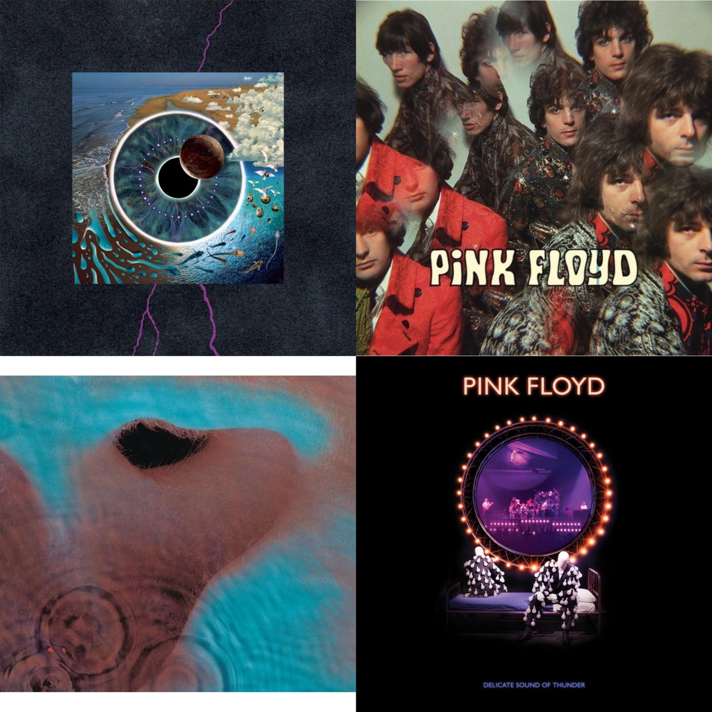 Pink Floyd - Delicate Sound Of Thunder (3LP) & Piper At The Gates Of Dawn (Mono Version) & Meddle (180G/Gatefold/2016 Version) & Pulse (180G/4LP/52 Pp Book)