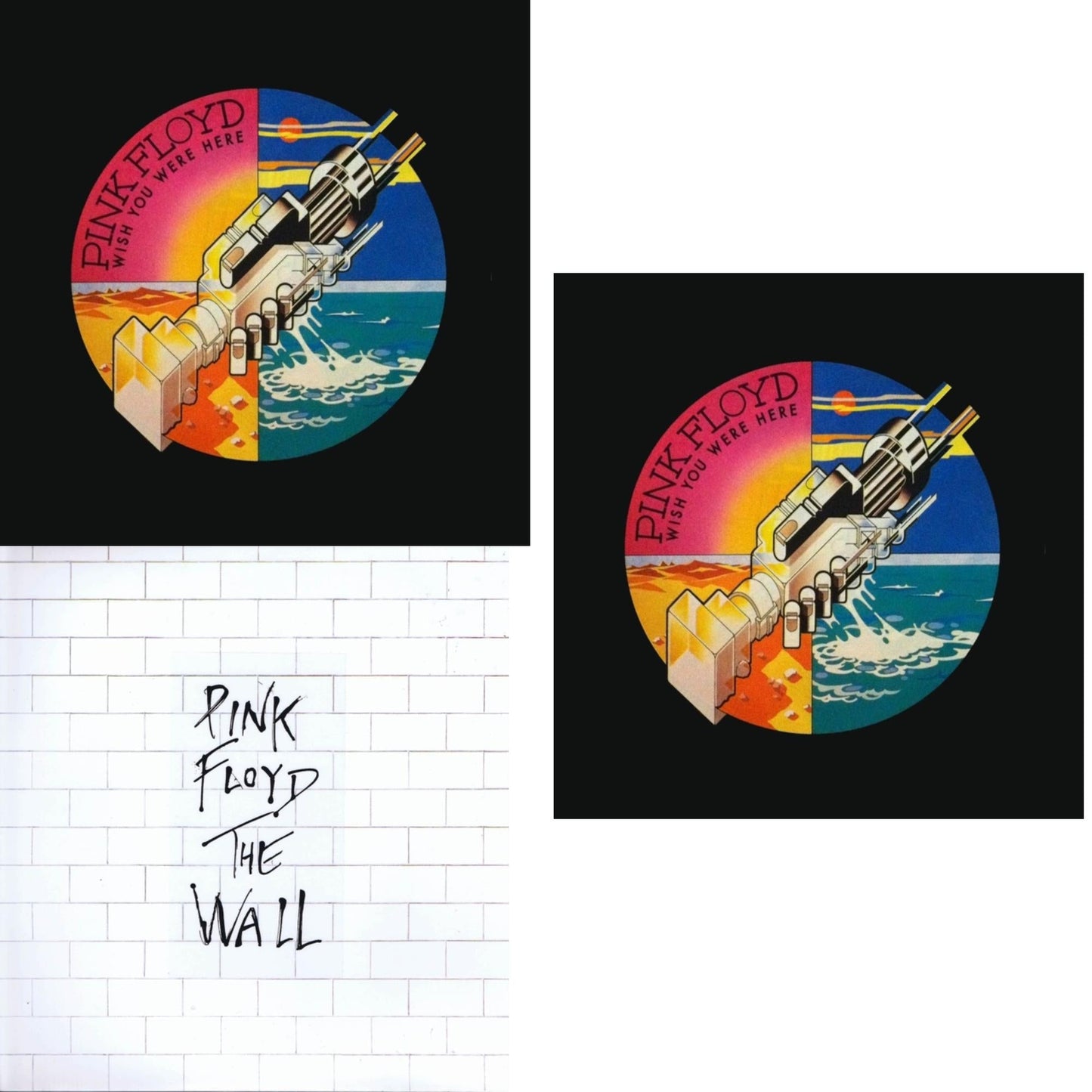 Pink Floyd - Wish You Were Here (180G) & Wall & Wish You Were Here (Limited) - LP Vinyl Bundle