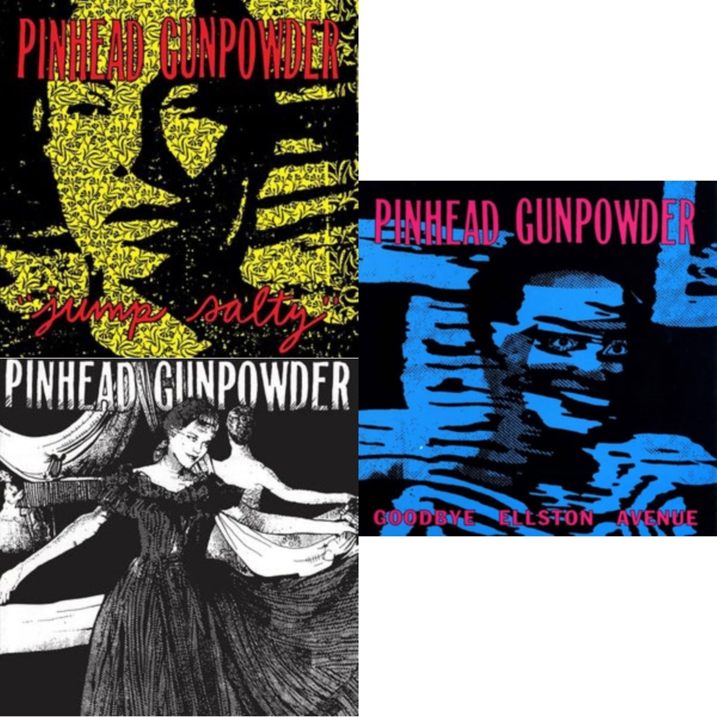 Pinhead Gunpowder - Carry The Banner & Compulsive Disclosure & Goodbye Ellston Avenue - LP Vinyl Bundle