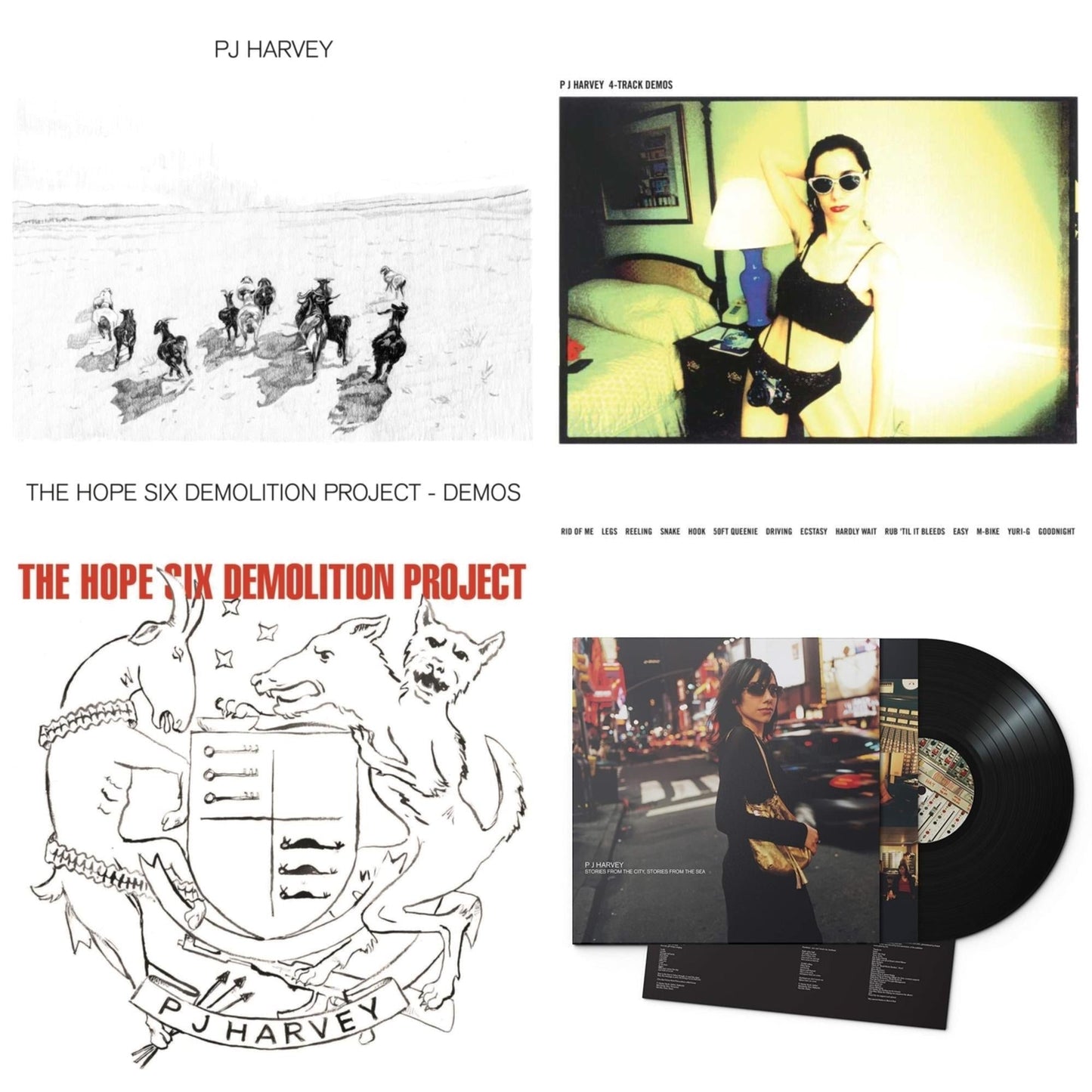 Pj Harvey - Hope Six Demolition Project & Hope Six Demolition Project - Demos & 4-Track Demos & Stories From The City, Stories From The Sea - LP Vinyl Bundle
