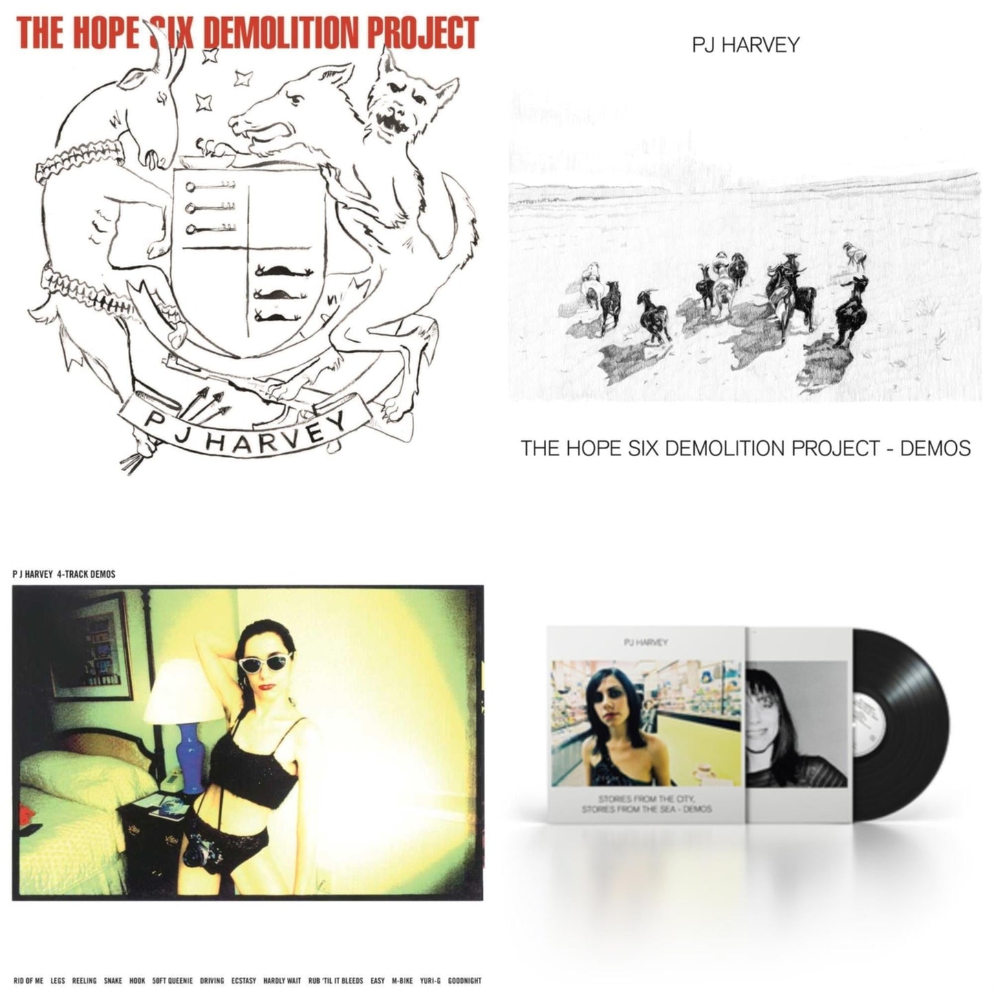 Pj Harvey - Hope Six Demolition Project & Hope Six Demolition Project - Demos & 4-Track Demos & Stories From The City, Stories From The Sea - Demos - LP Vinyl Bundle