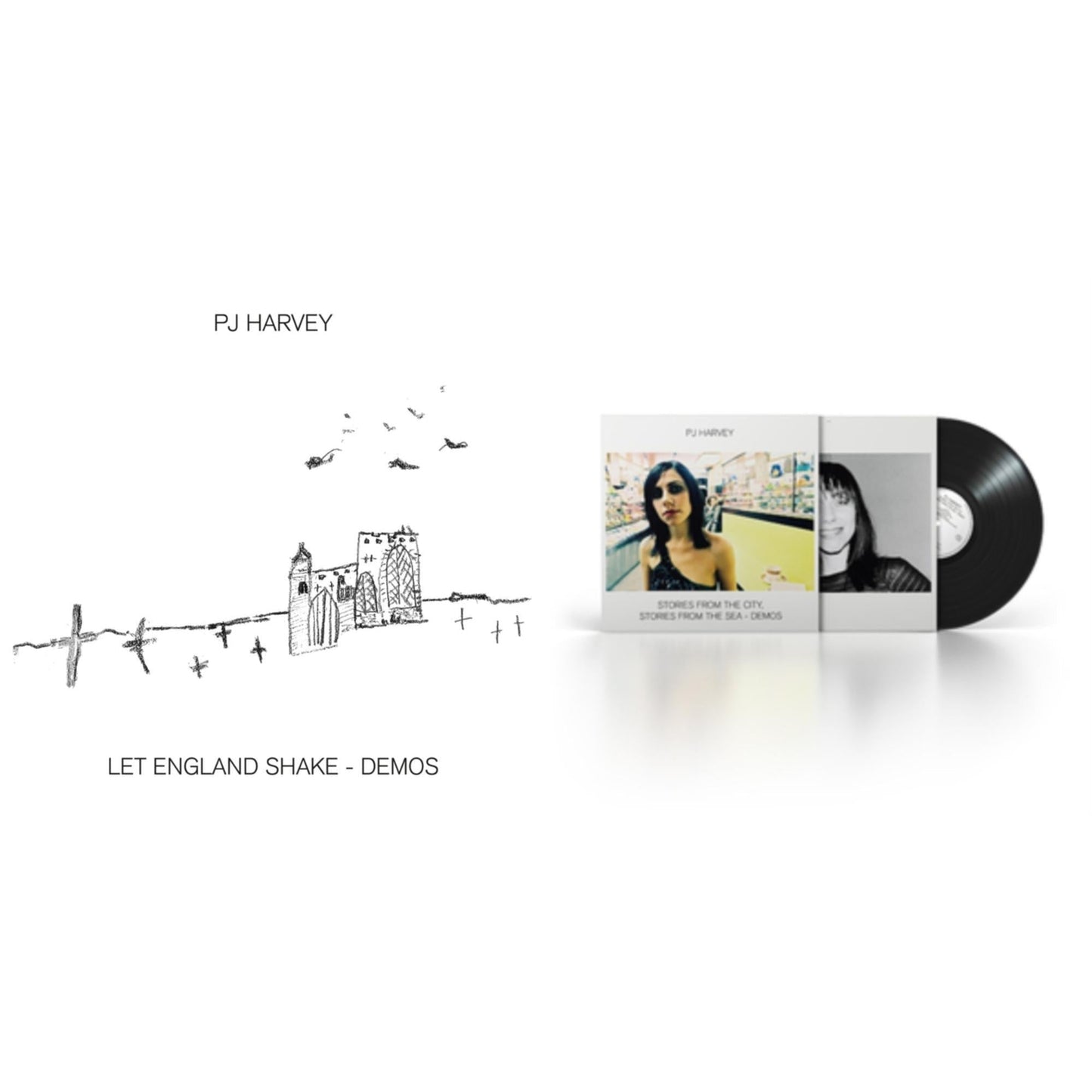 Pj Harvey - Let England Shake - Demos & Stories From The City, Stories From The Sea - Demos - LP Vinyl Bundle