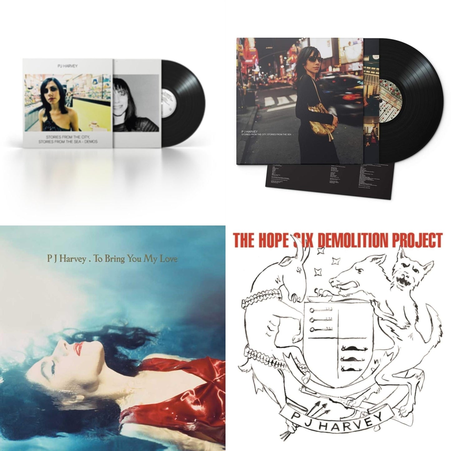 Pj Harvey - Hope Six Demolition Project & To Bring You My Love & Stories From The City, Stories From The Sea & Stories From The City, Stories From The Sea - Demos - LP Vinyl Bundle