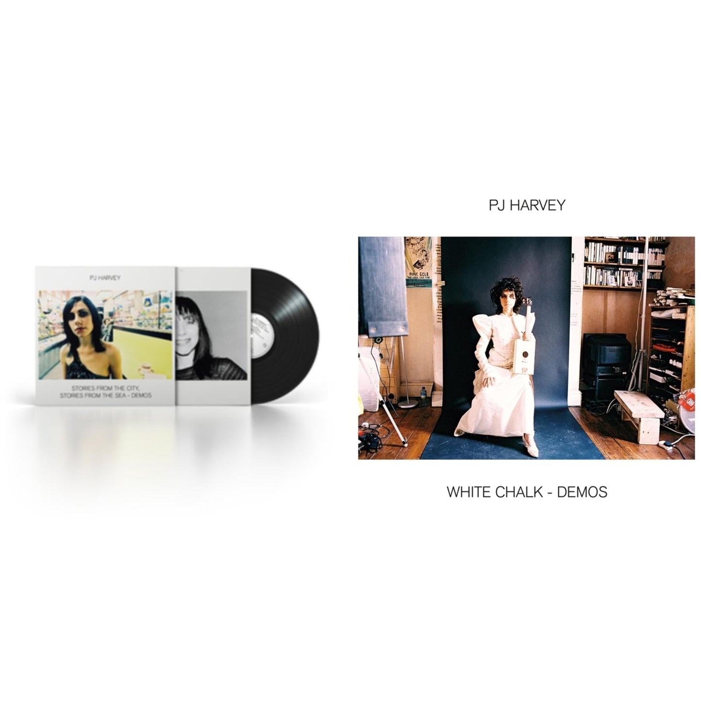 Pj Harvey - White Chalk (Demos) & Stories From The City, Stories From The Sea - Demos - LP Vinyl Bundle