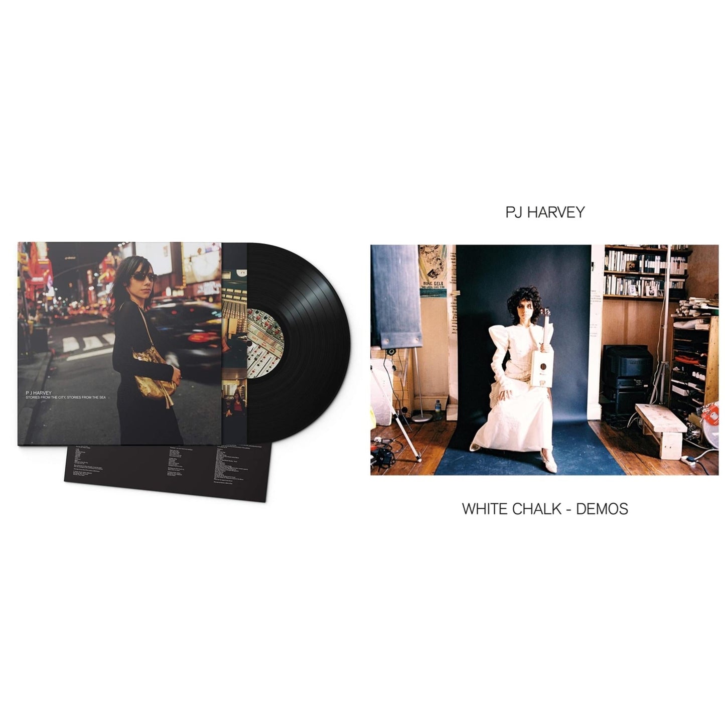 Pj Harvey - White Chalk (Demos) & Stories From The City, Stories From The Sea - LP Vinyl Bundle
