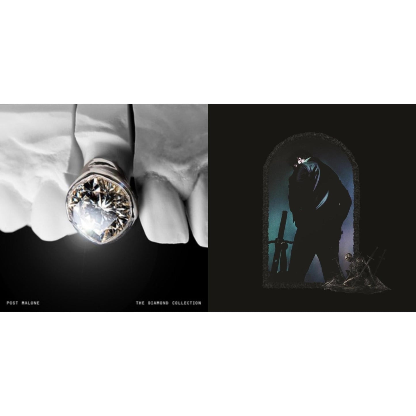 Post Malone - Diamond Collection (Metallic Silver Vinyl/2LP) & Hollywood's Bleeding (Lavender Vinyl/2LP)