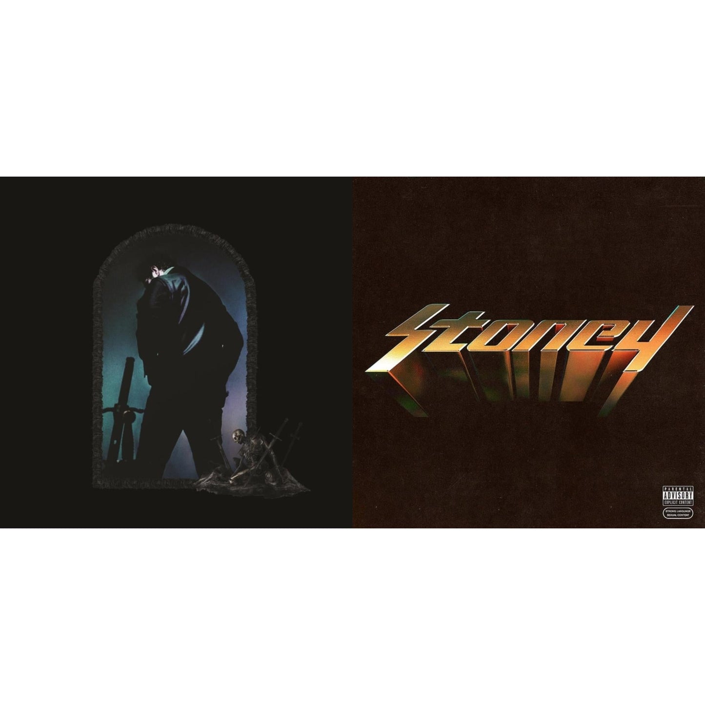 Post Malone - Hollywood's Bleeding (Lavender Vinyl/2LP) & Stoney (Orange LP Vinyl)