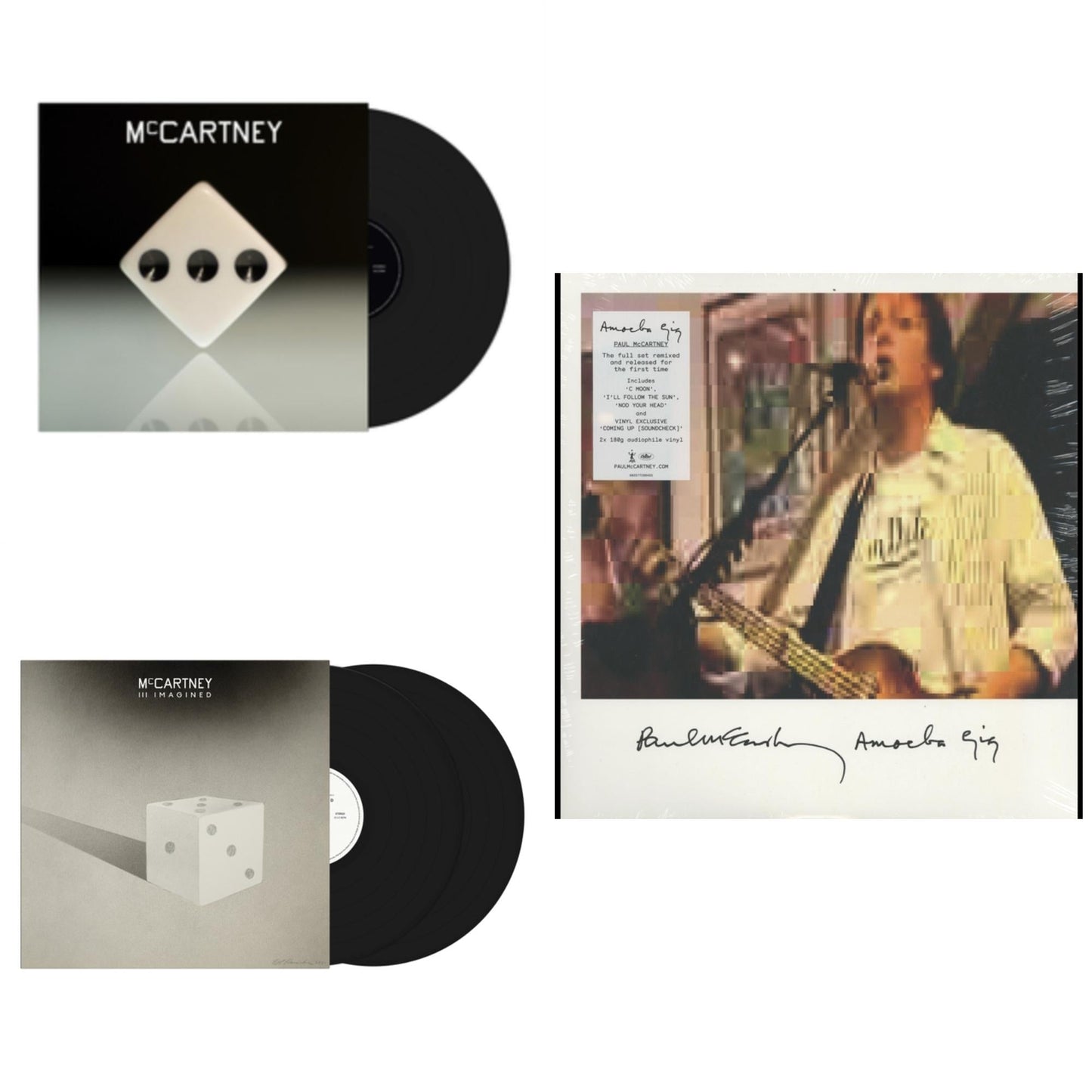 Paul Mccartney - Mccartney Iii (180G/Gatefold/Printed Inner Sleeve) & Mccartney Iii Imagined (2LP) & Amoeba Gig (2LP)