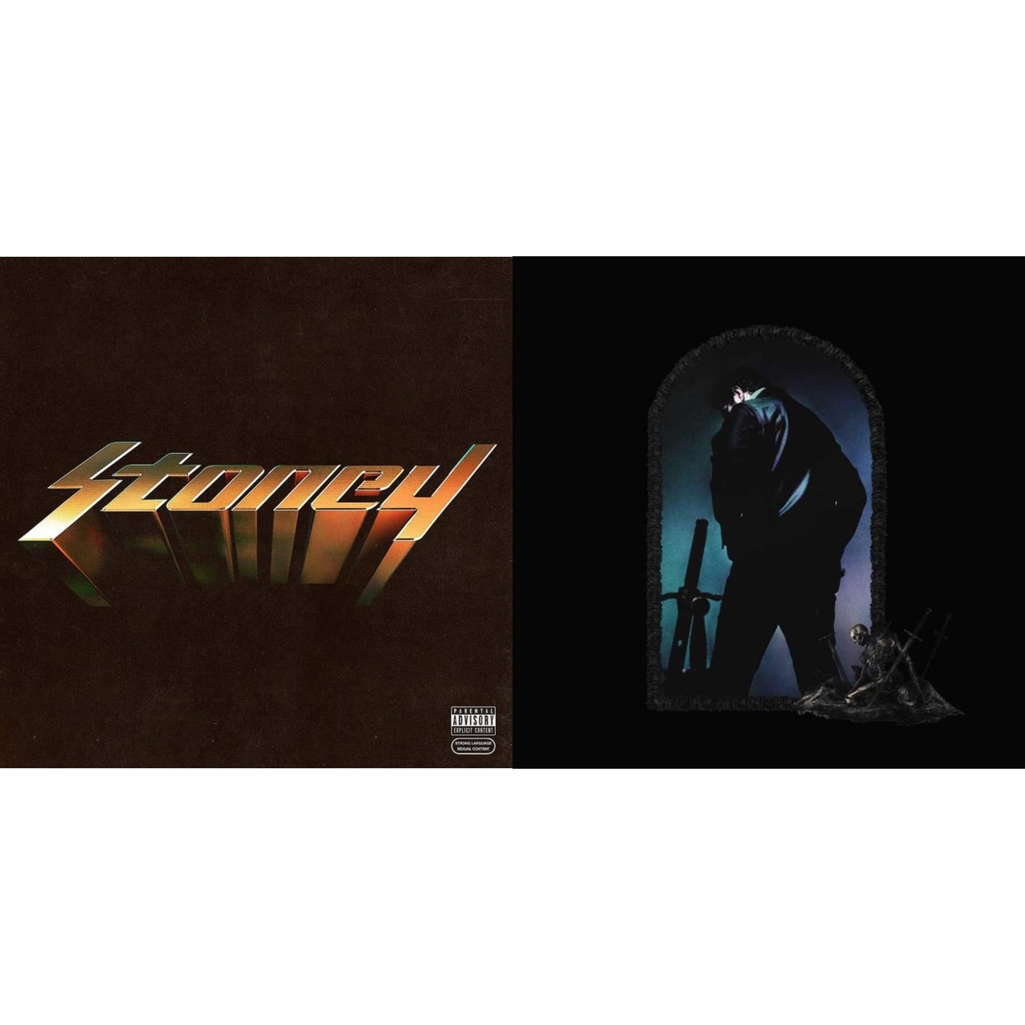 Post Malone - Hollywood's Bleeding (2LP/Pink Vinyl) & Stoney (Orange LP Vinyl)