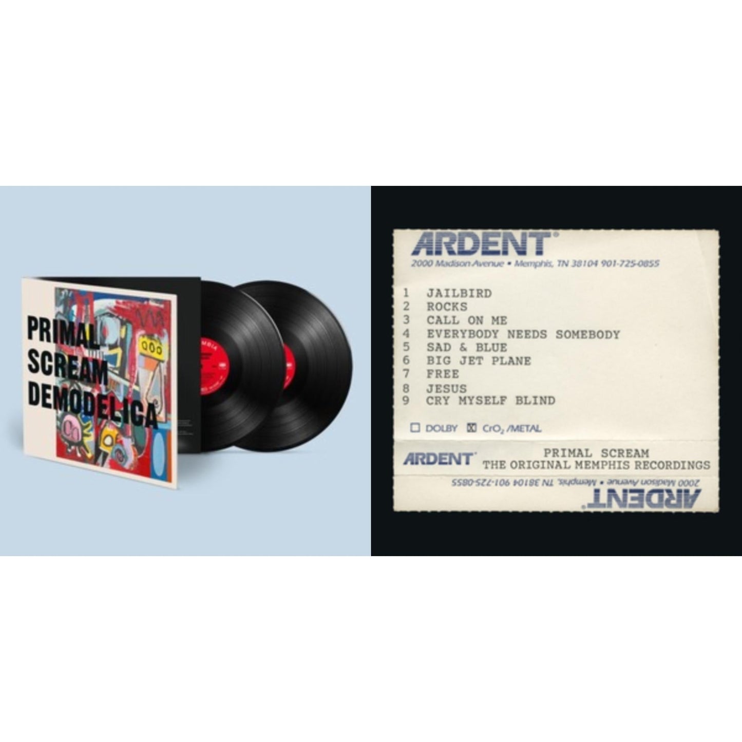 Primal Scream - Demodelica & Give Out But Don’T Give Up - LP Vinyl Bundle