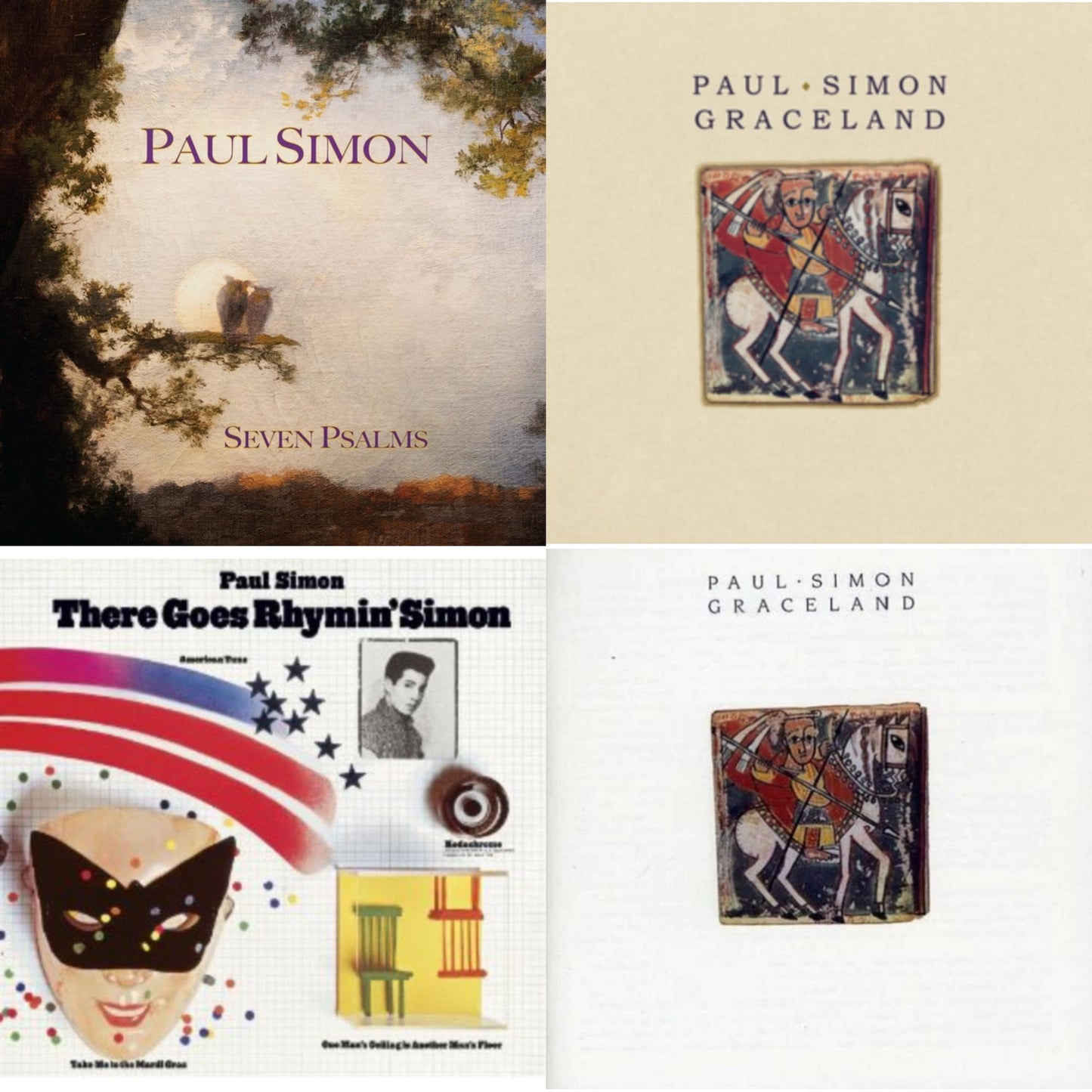 Paul Simon - Seven Psalms & Graceland (25Th Anniversary Edition) & There Goes Rhymin Simon & Graceland (2011 Remaster) - CD Bundle