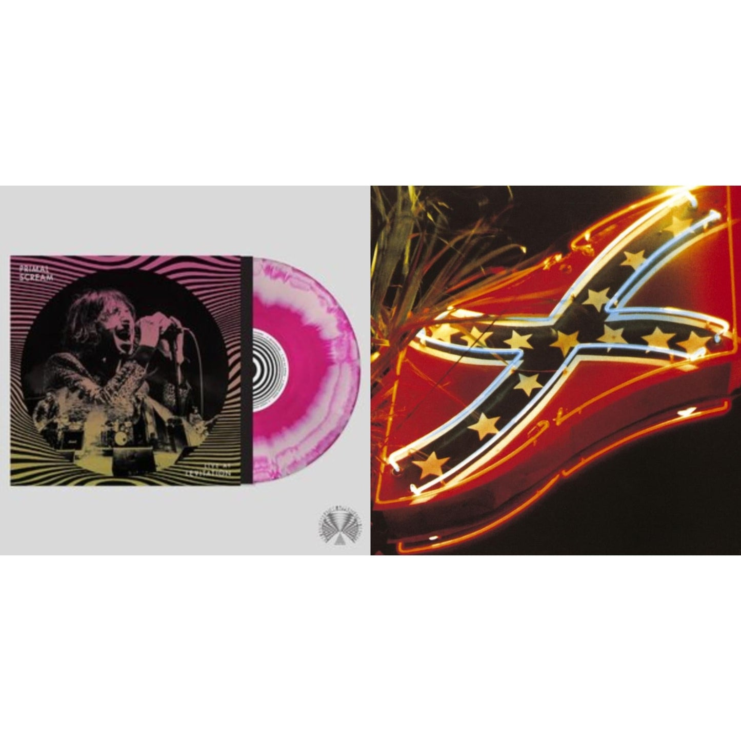 Primal Scream - Give Out But Don't Give Up (The Original Memphis Recordings) (3LP/140G) & Live At Levitation (Pink LP Vinyl) (Ten Bands One Cause)