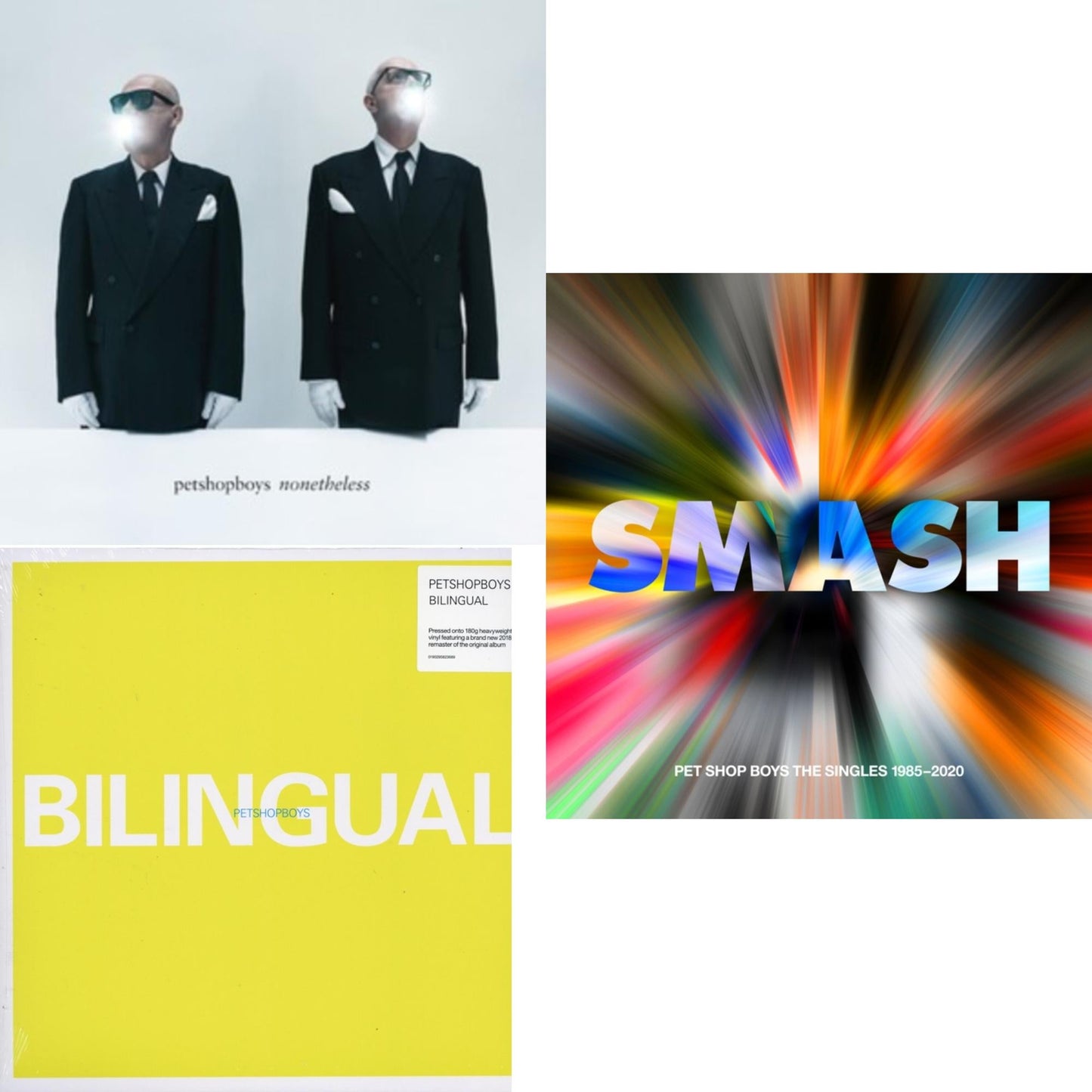 Pet Shop Boys - Smash The Singles (6LP) & Bilingual (2018 Remastered Version) (LP) & Nonetheless