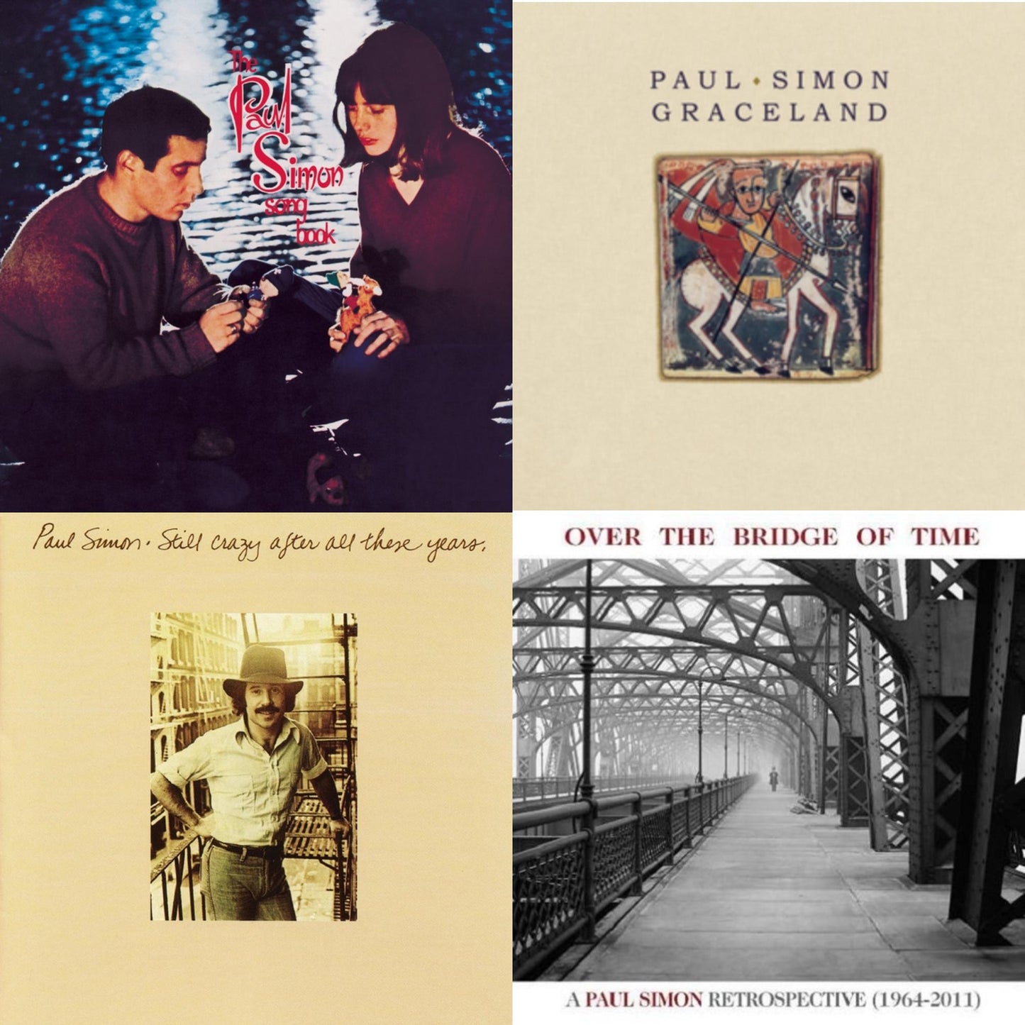 Paul Simon - Graceland (25Th Anniversary Edition) & Paul Simon Songbook & Still Crazy After All These Years & Over The Bridge Of Time: Retrospective - CD Bundle