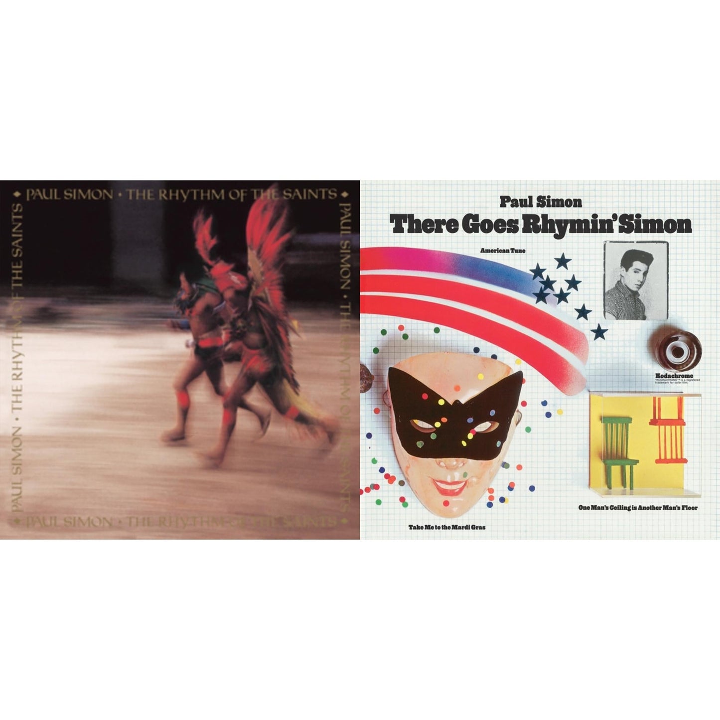 Paul Simon - Rhythm Of The Saints (140G/Dl Code) & There Goes Rhymin' Simon (Opaque Orange LP Vinyl/50Th Anniversary) (Rsd Essential)